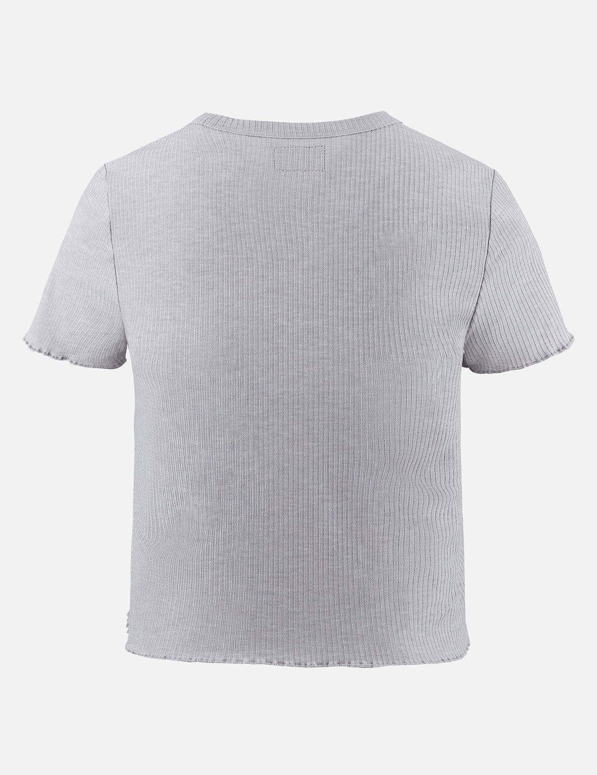 Rope Twist Logo Embroidery Fashion Fit T-shirt - 2
