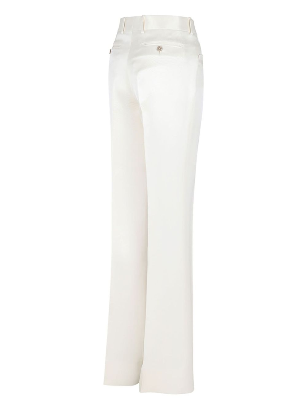 satin-trim trousers - 3
