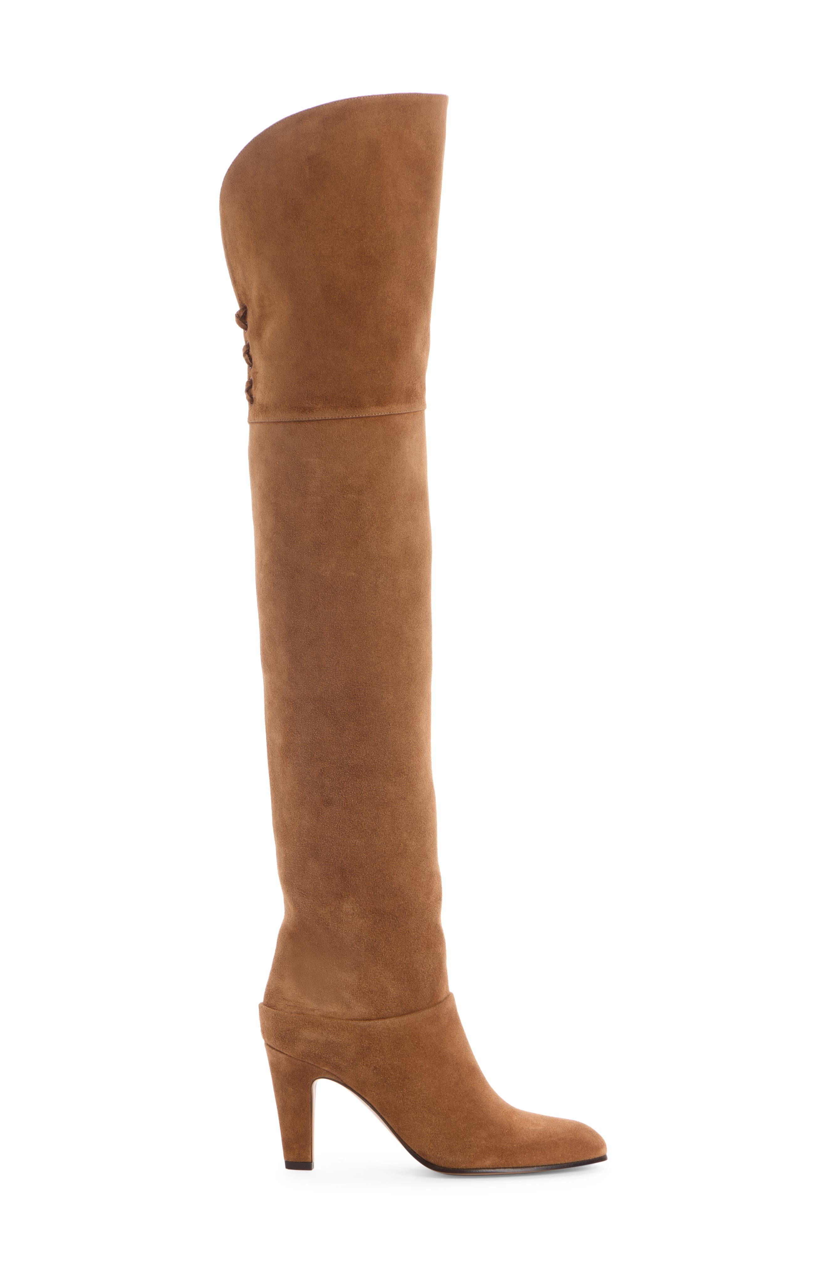 Chloé Eve Over the Knee Boot in Pure Brown at Nordstrom - 3