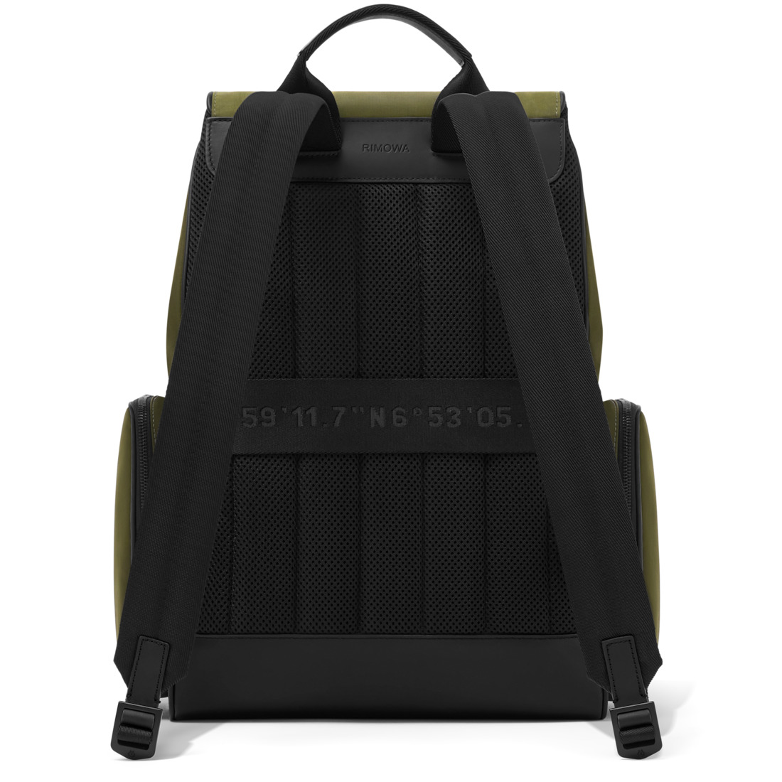 バッグ RIMOWA Never Still Flap Backpack Never Still Small Flap Backpack in Leather & Canvas - Black