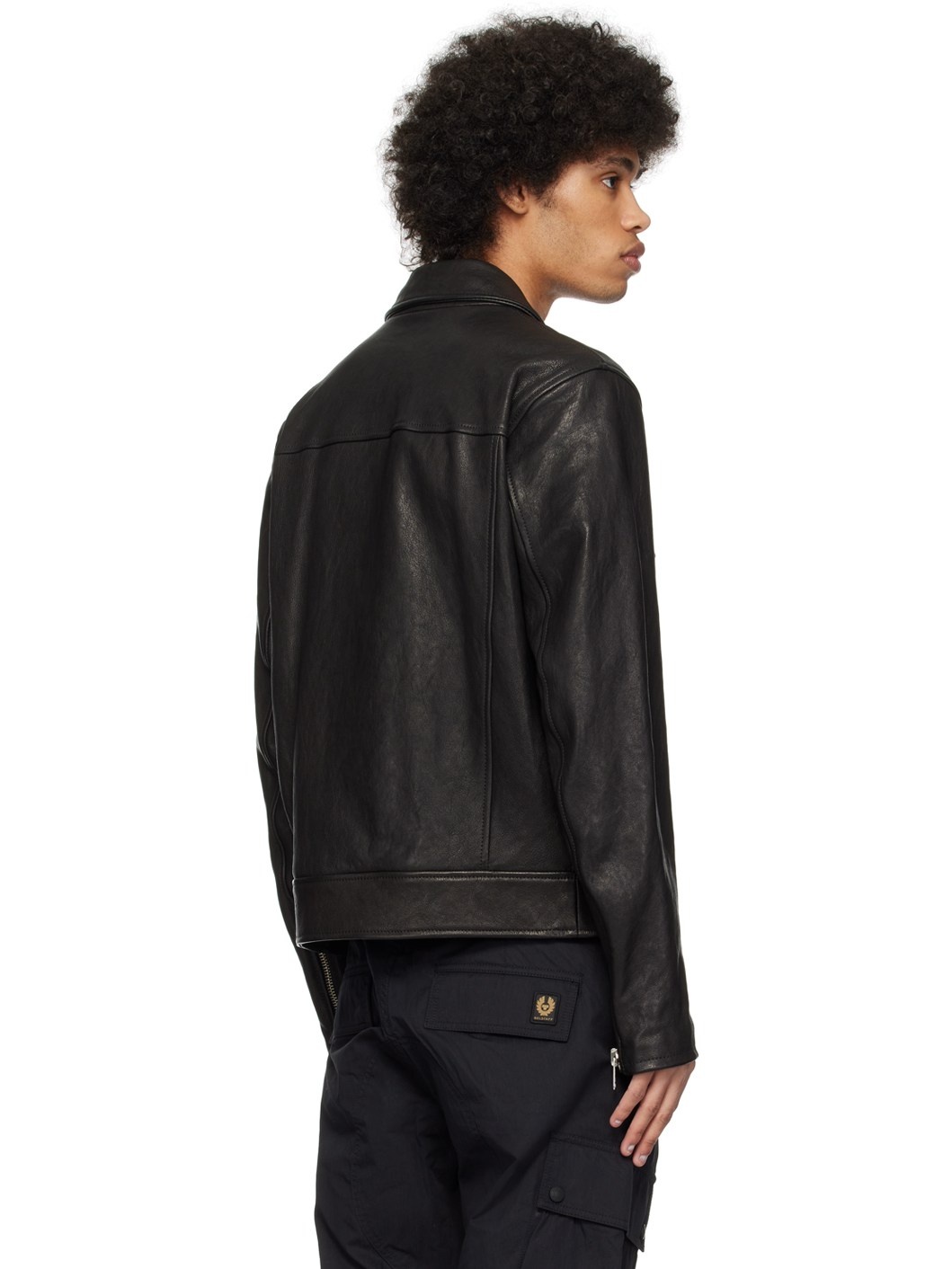 Black Piston Leather Jacket - 3