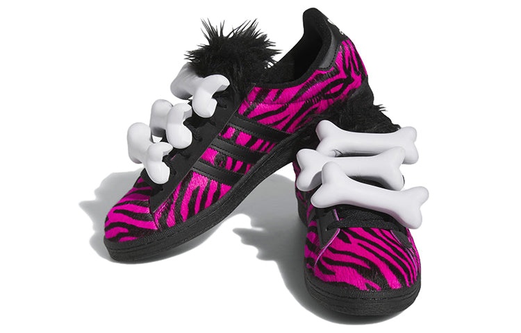 adidas Campus 80s x Jeremy Scott x 'Bones - Pink Zebra' HQ4494 - 3