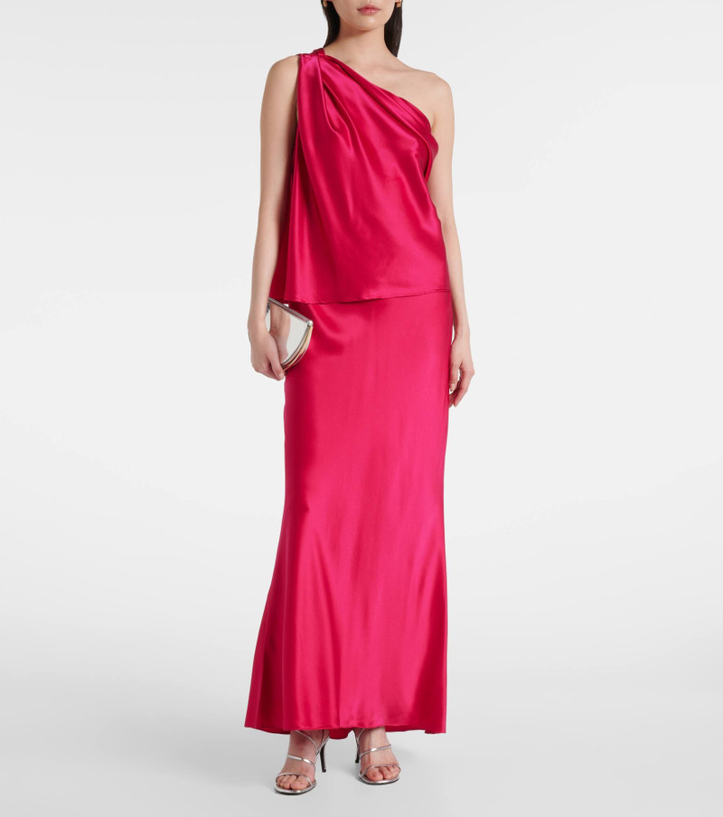 THE SEI Bias silk satin maxi skirt outlook