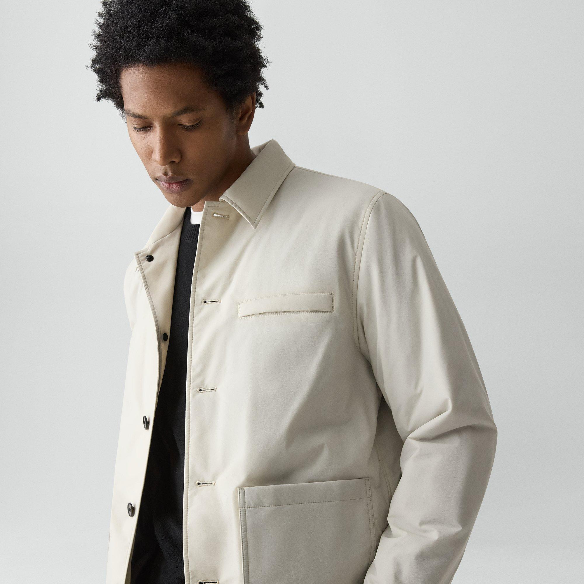 Button-Up Jacket in Motion Nylon - 5