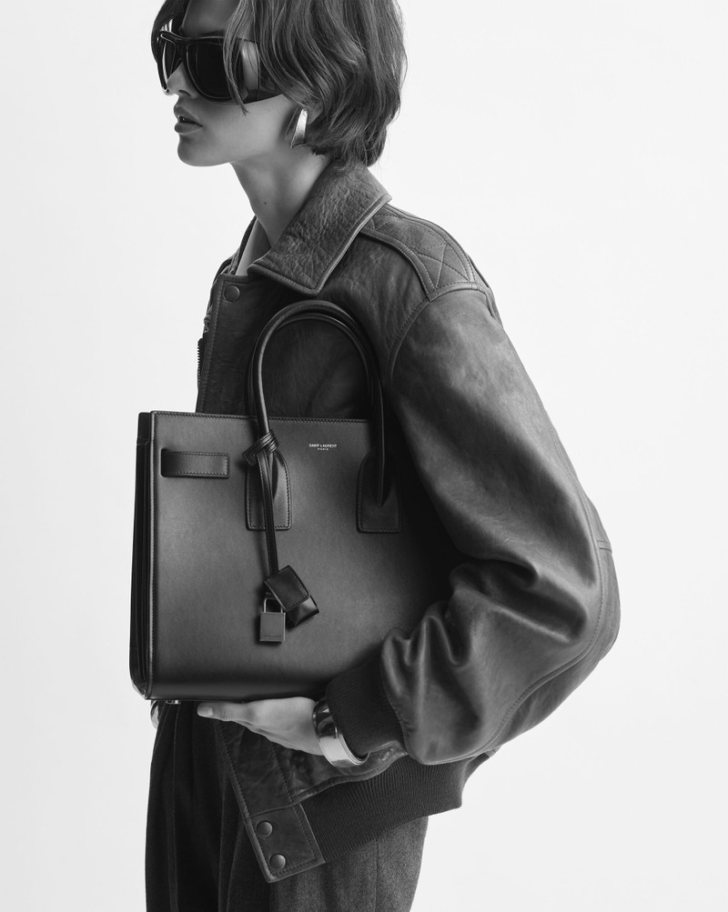 SAINT LAURENT SAC DE JOUR IN CROCODILE-EMBOSSED LEATHER - SMALL outlook