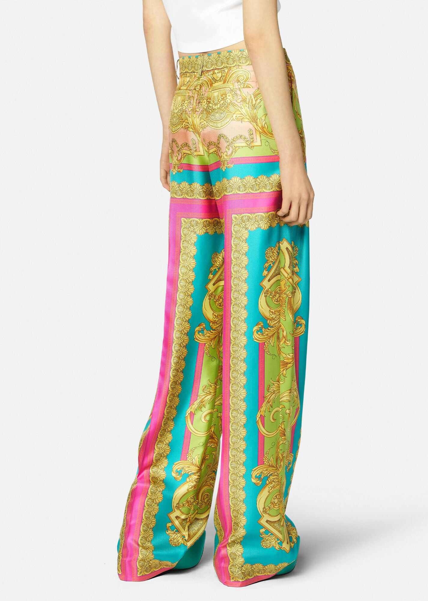 Barocco Goddess Silk Pants - 4
