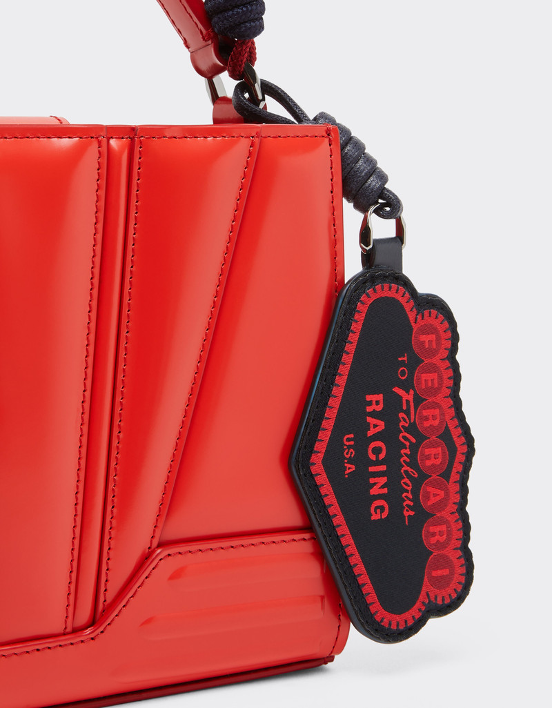 Ferrari GT micro tote bag in leather 5
