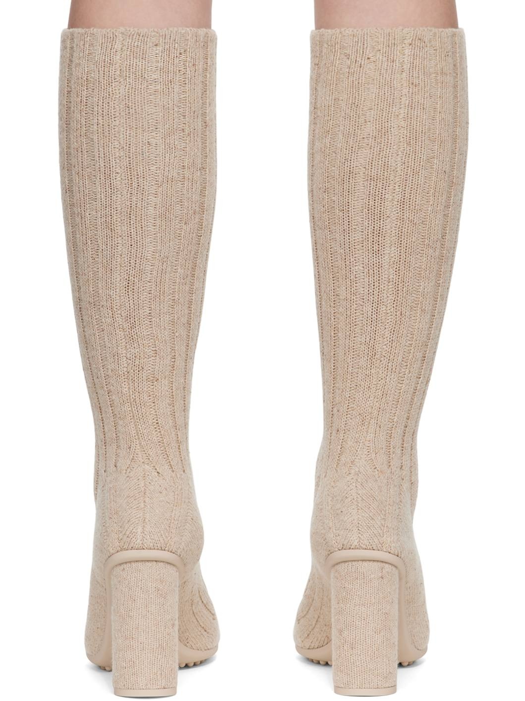 Beige Atomic Boots - 2