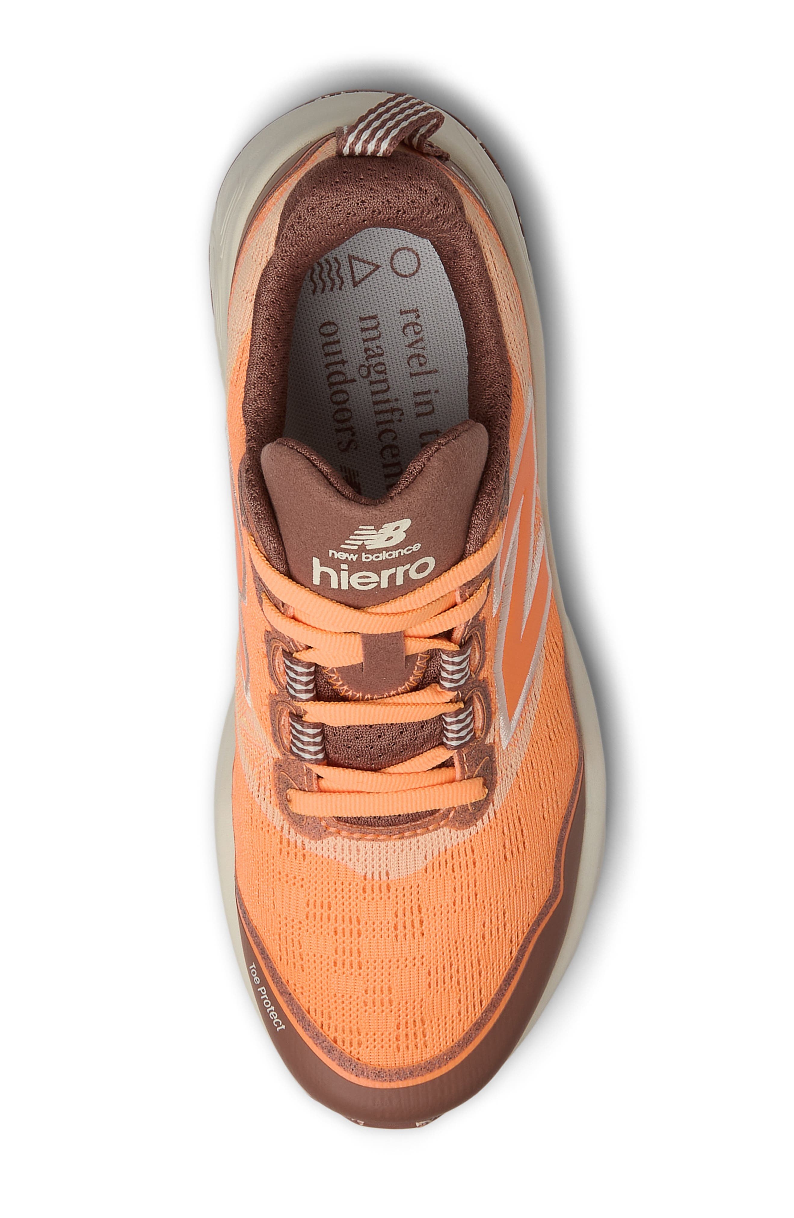 New Balance Fresh Foam X Hierro v9 Trail Running Shoe in Hot Mango/Peach Blossom at Nordstrom - 3