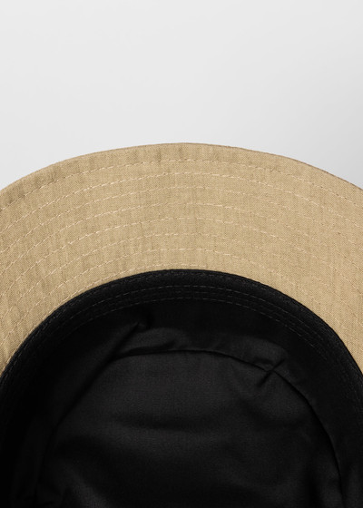 Paul Smith Linen 'Signature Stripe' Trim Bucket Hat outlook