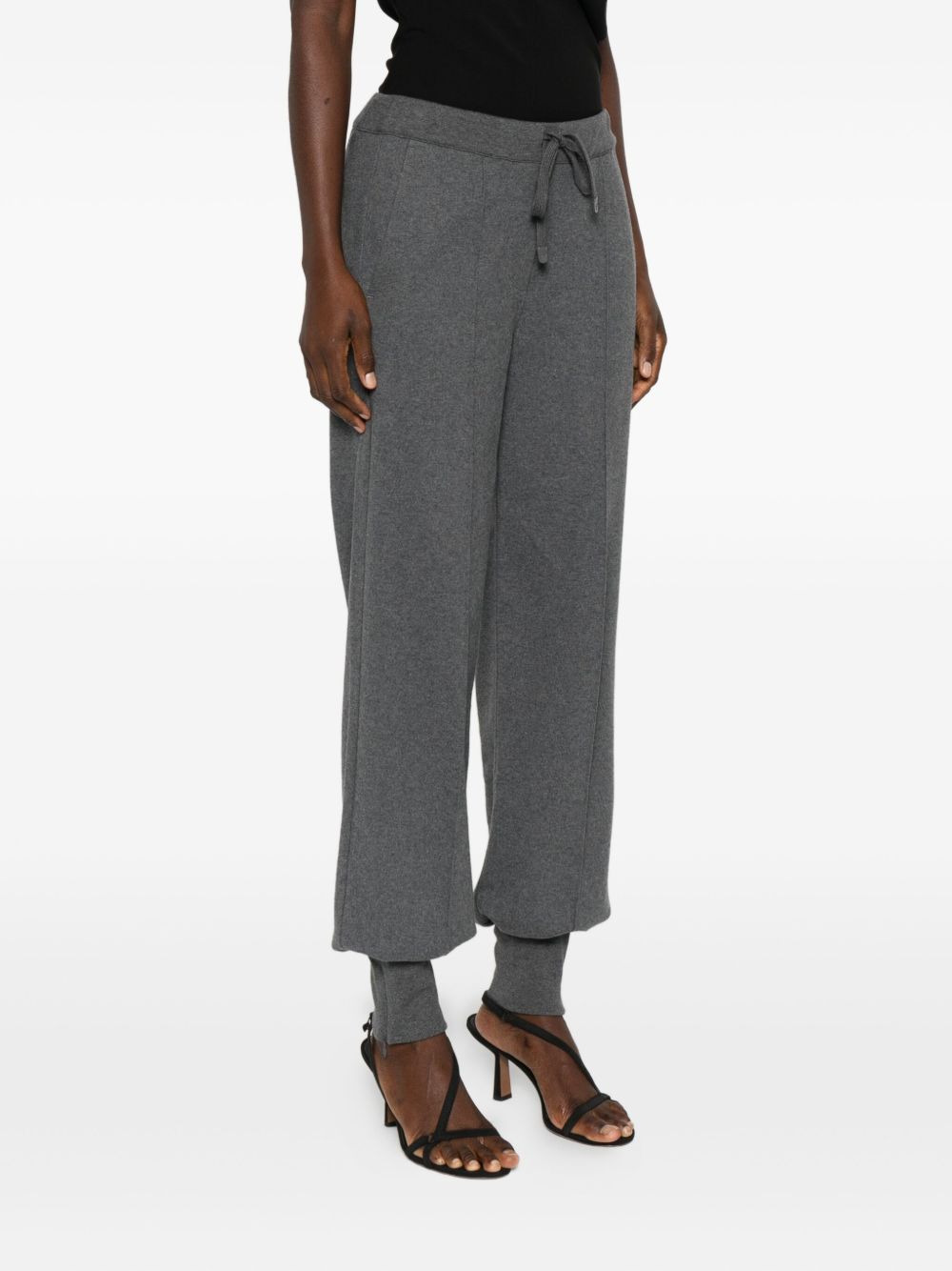 cuffed drawstring trousers - 3