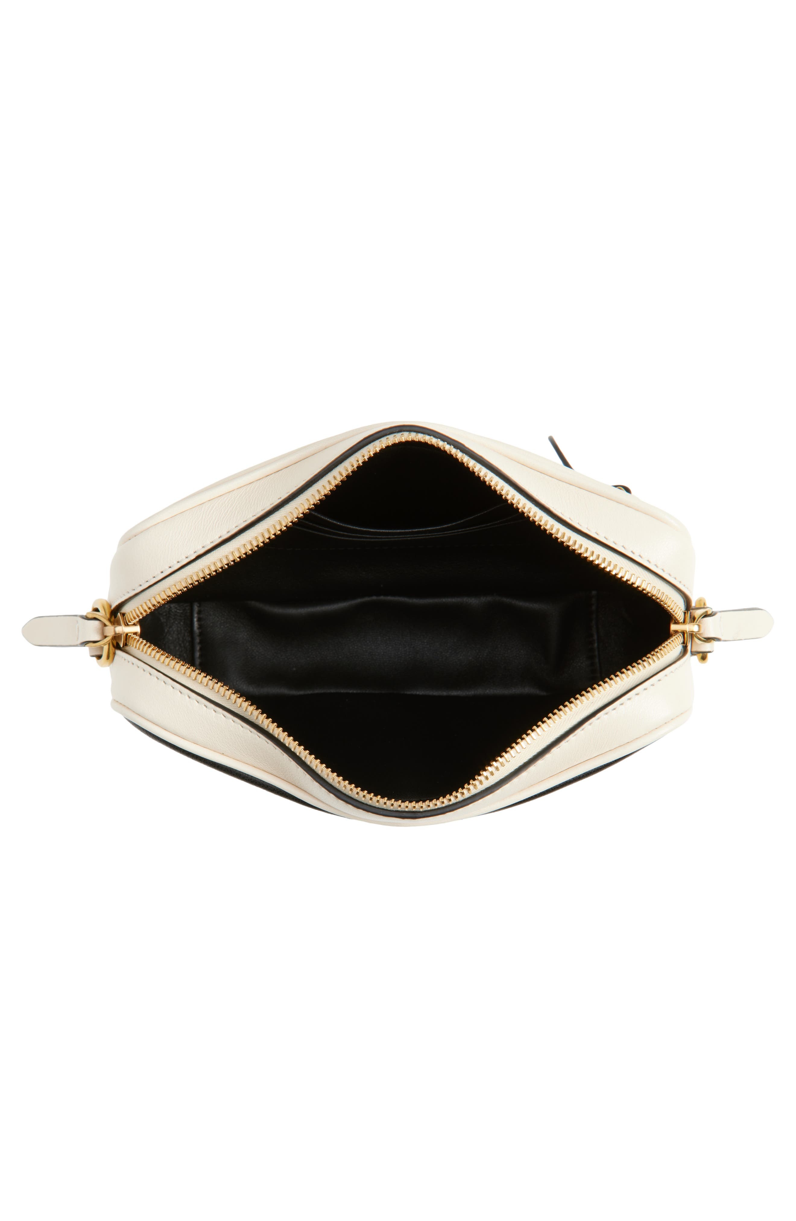 Valentino Garavani Viva Superstar Lambskin Leather Crossbody Bag in Butter White/Nero at Nordstrom - 5