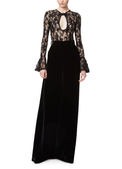 NINA RICCI Sequin lace cut_out top outlook