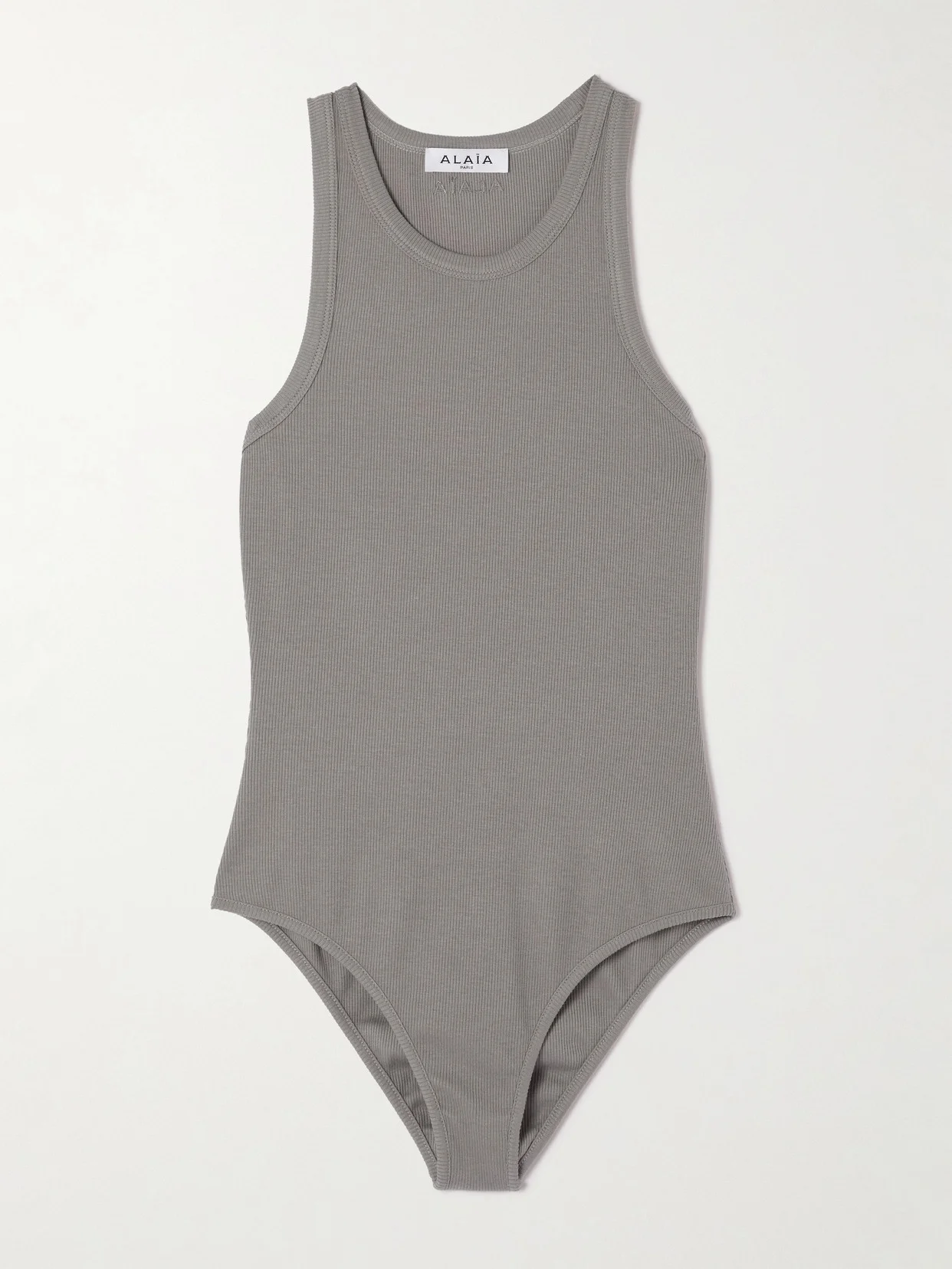 Ribbed-knit Bodysuit - 1