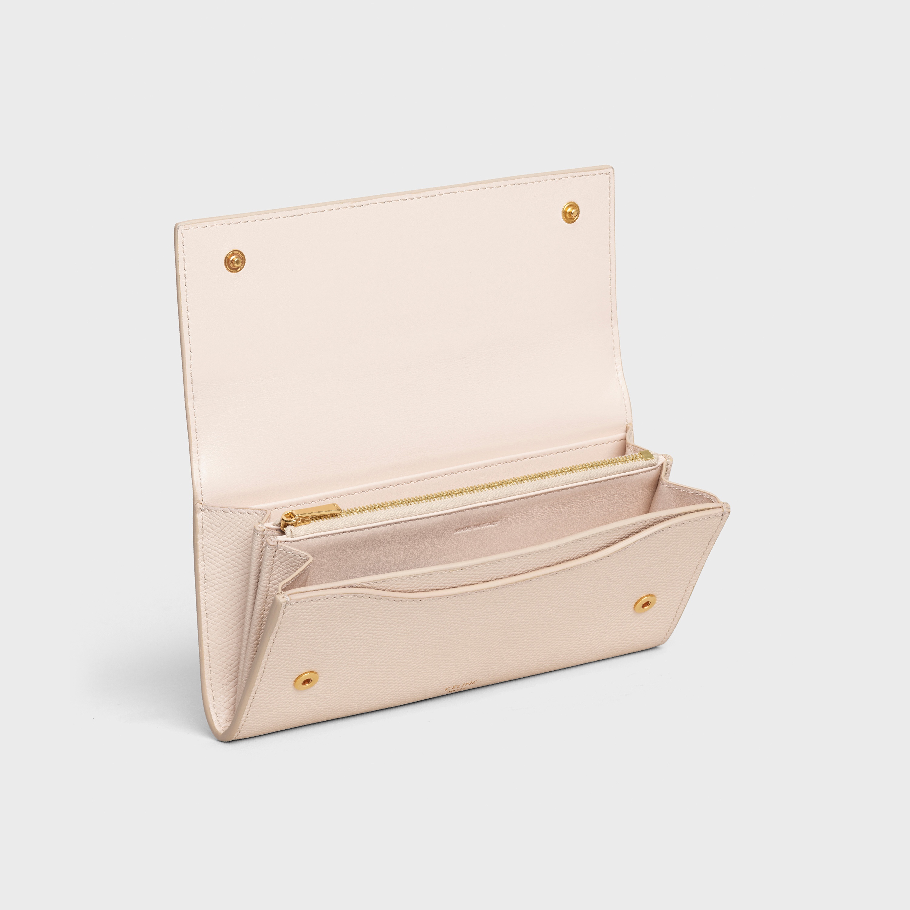 LARGE FLAP WALLET IN GRAINED CALFSKIN - 4