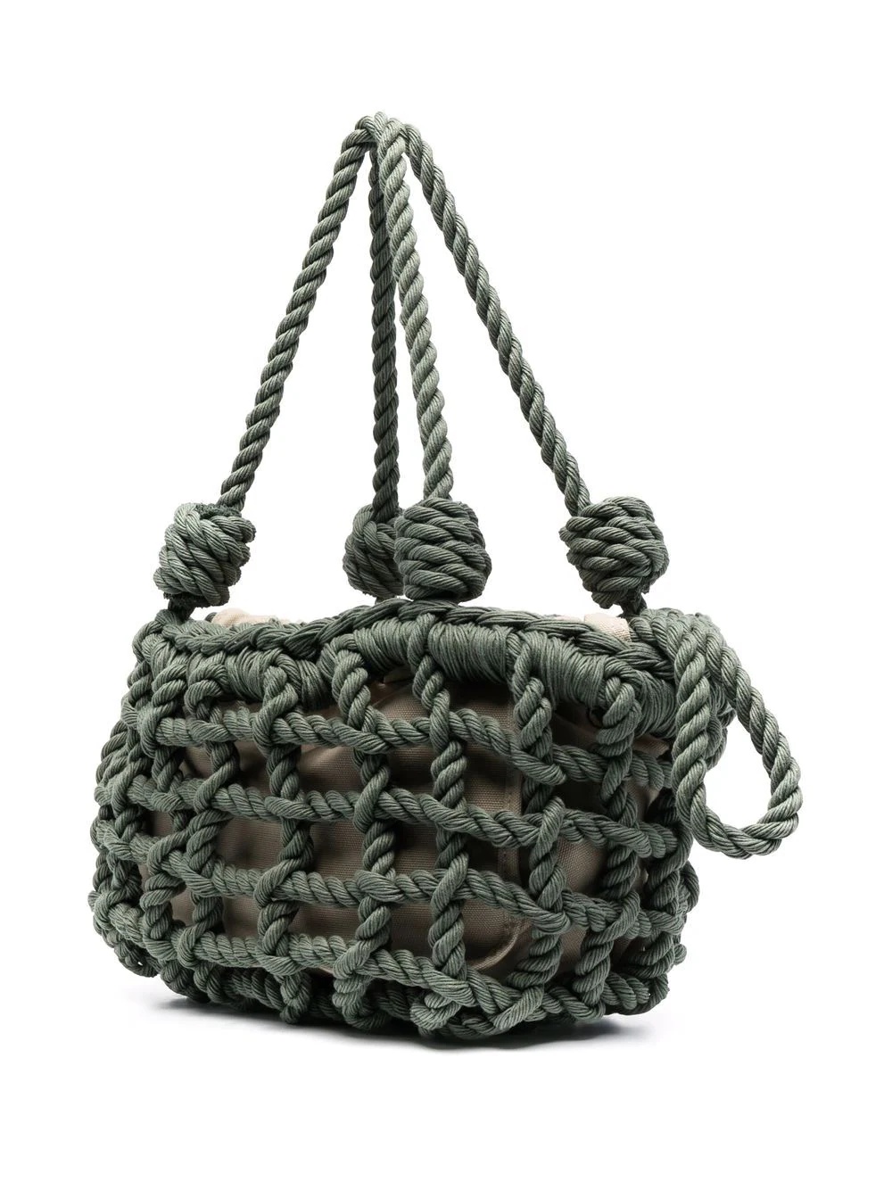 rope-knit tote bag - 3