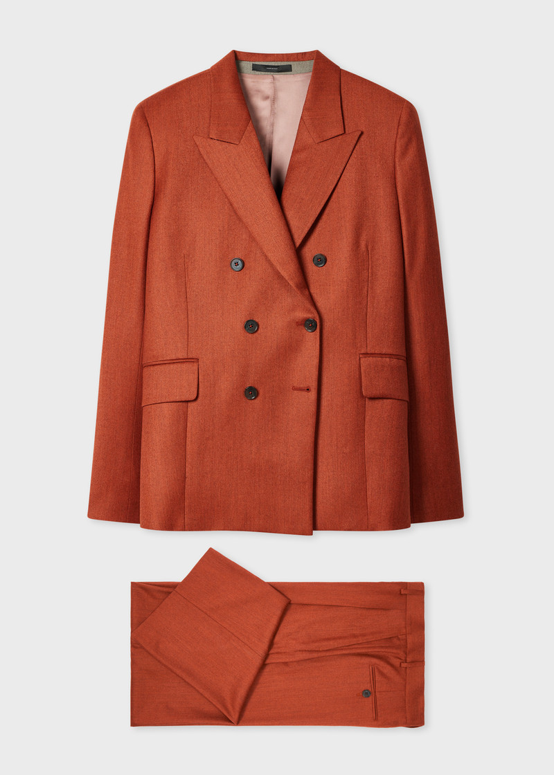 Women's Rust Flannel Suit 1