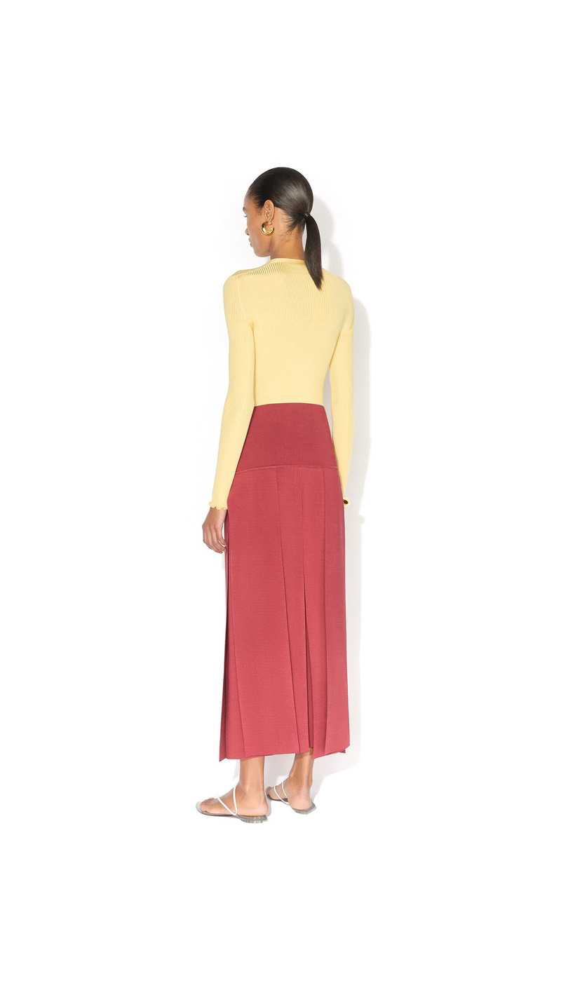 Alaïa SILK RIBBED KNIT TOP outlook