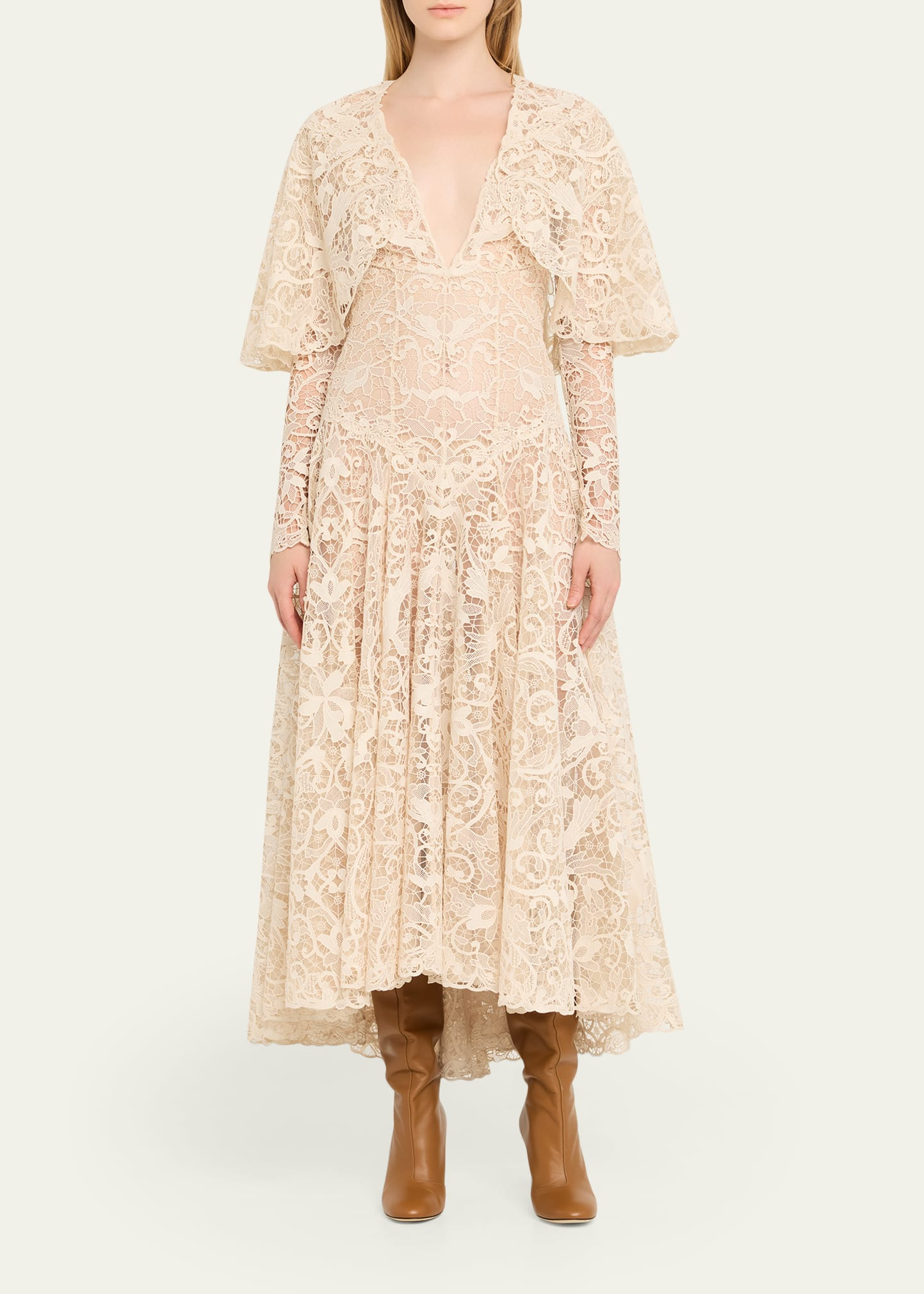 Memento Long-Sleeve Lace Dress - 2