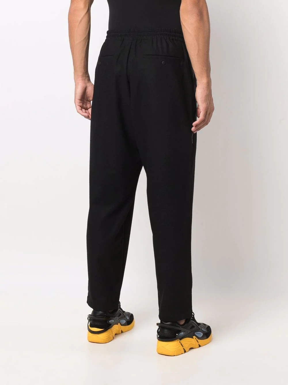 straight-leg wool-blend trousers - 4