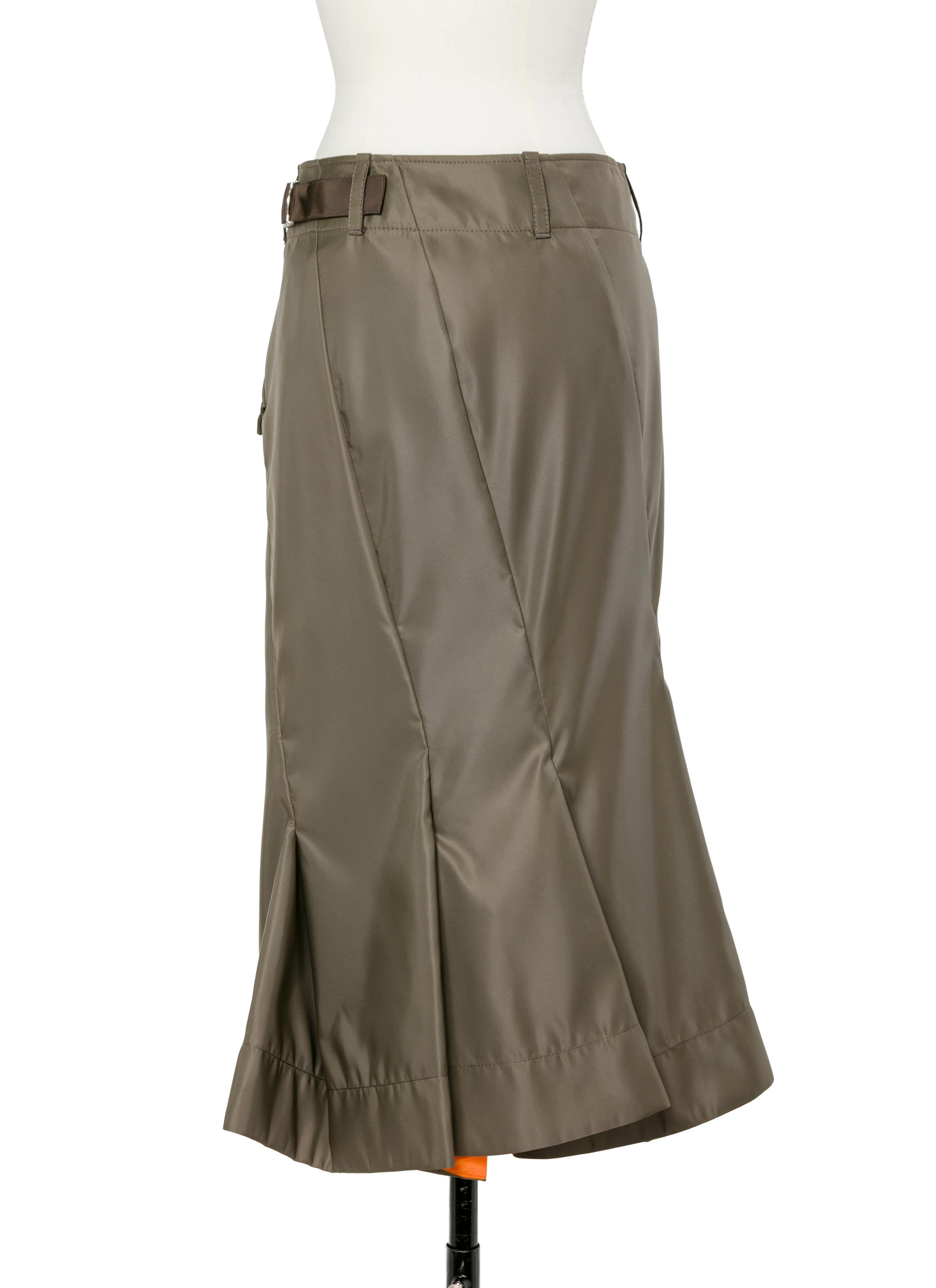 Nylon Twill Skirt - 4