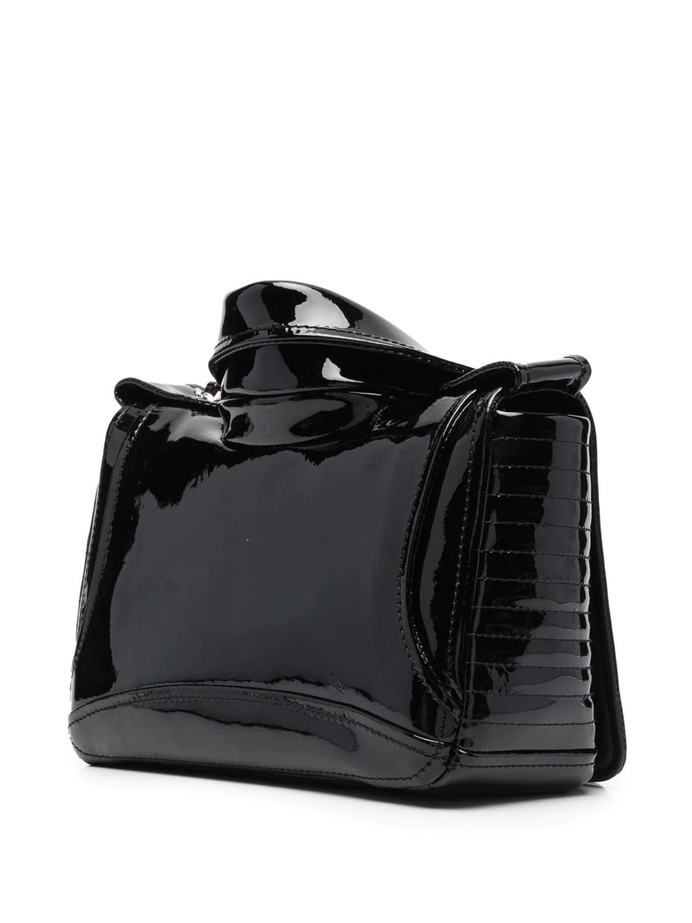 patent leather jacket bag - 3