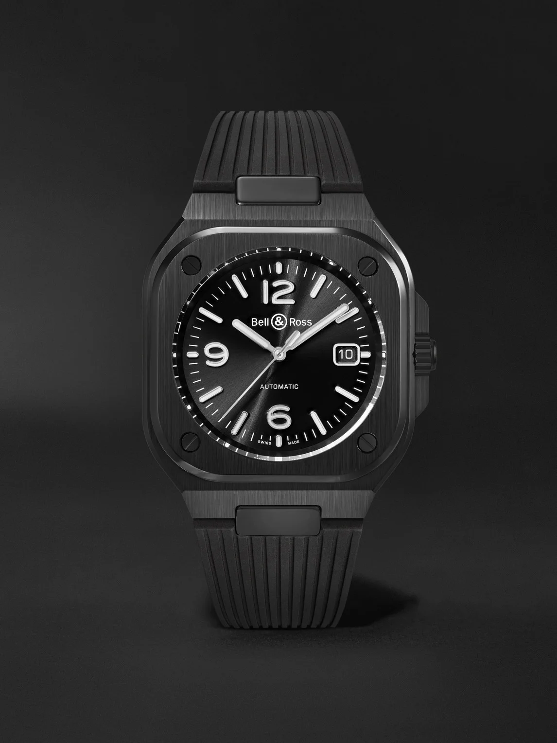BR 05 Automatic Stainless Steel Watch, Ref. BR05A-BL-CE/SRB - 1