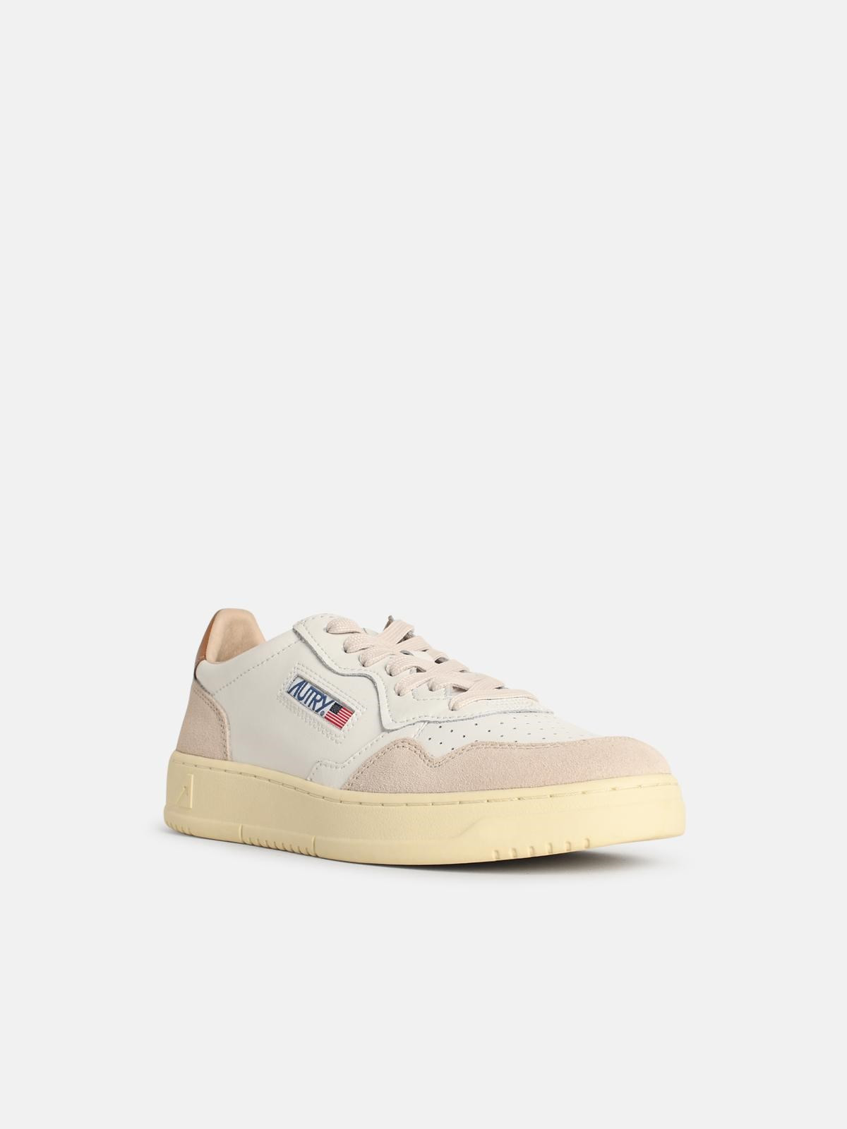 'MEDALIST LOW' SNEAKERS IN DUEDE AND SUGAR WHITE AND BROWN LEATHER - 2