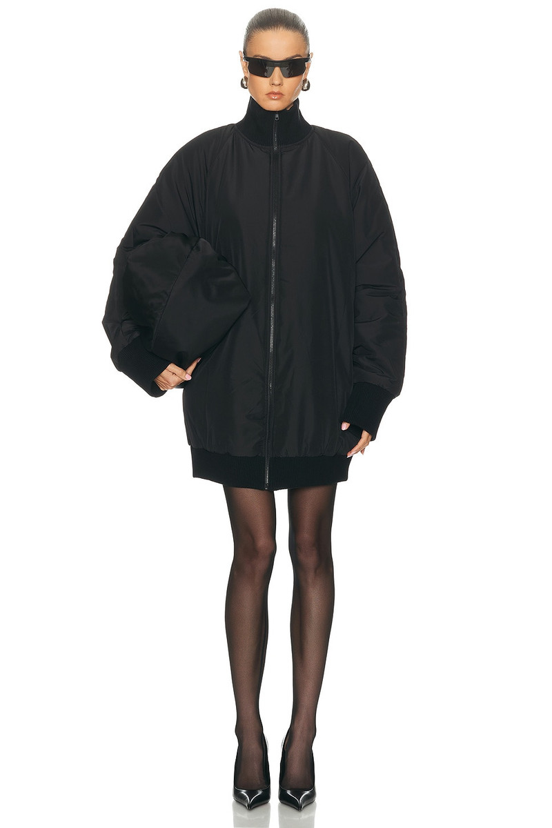 NORMA KAMALI Oversized Turtleneck Bomber Jacket outlook