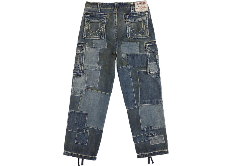 Supreme Supreme True Religion Patchwork Cargo Pant Denim outlook
