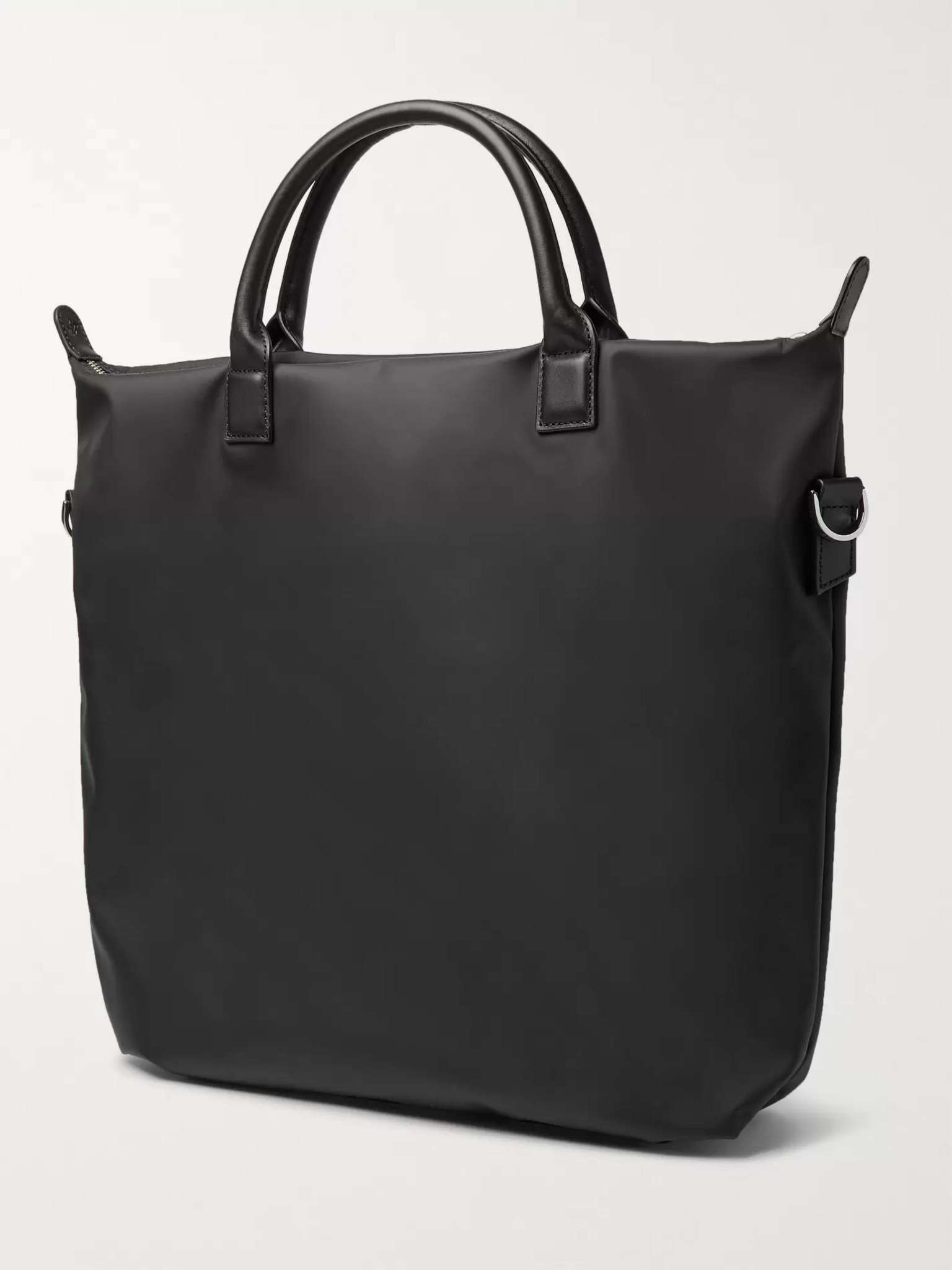 O'Hare Leather-Trimmed Nylon Tote Bag - 4