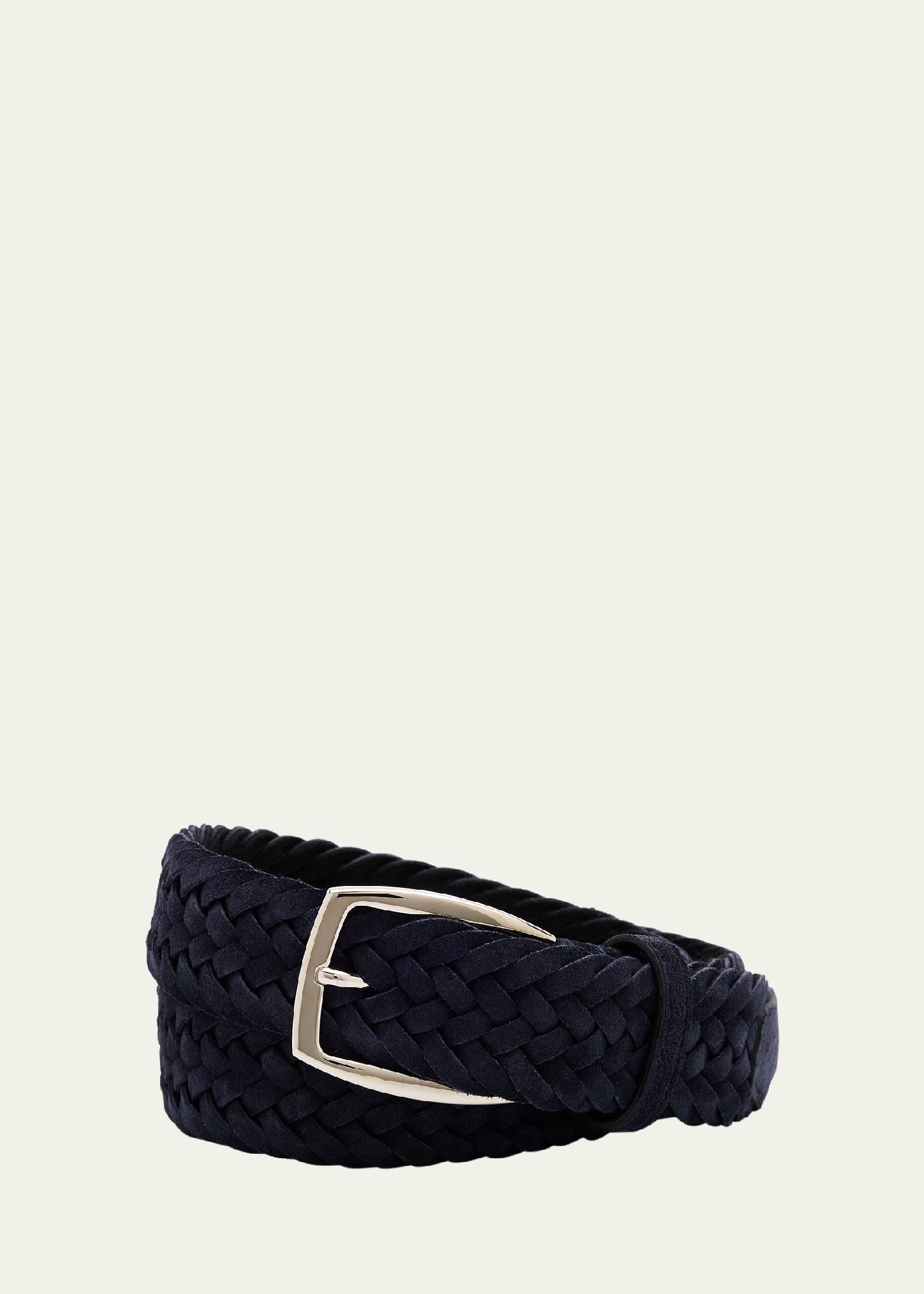 Men's Woven Leather Belt - 1