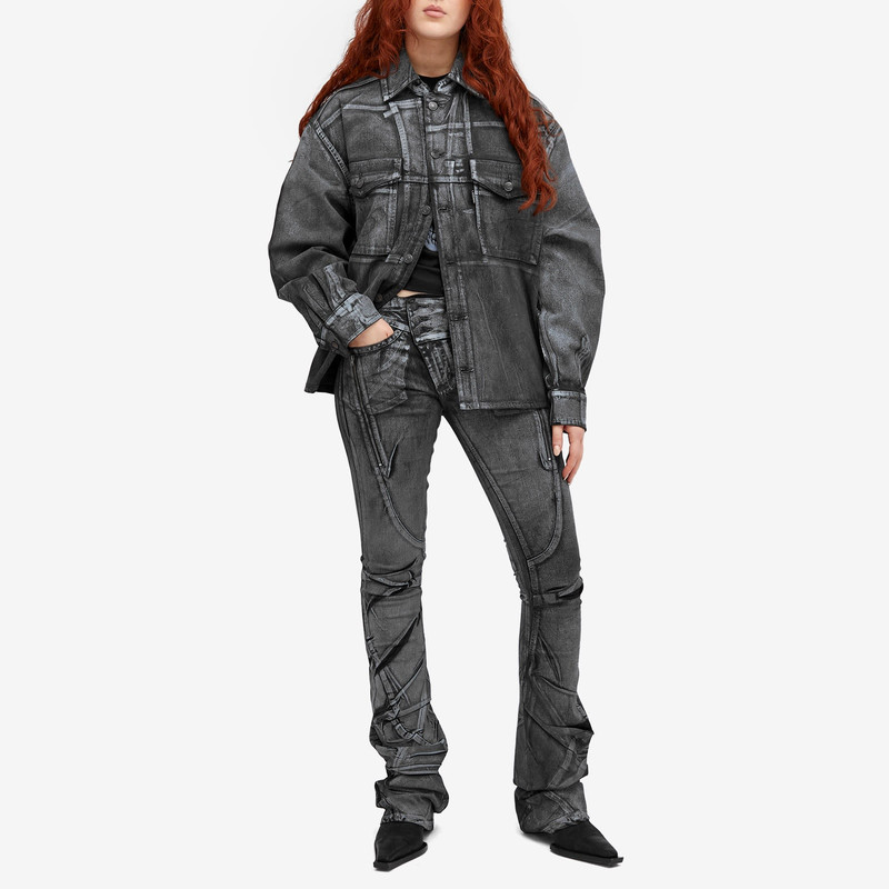 Ottolinger Big Waistband Drape Denim Jeans 4