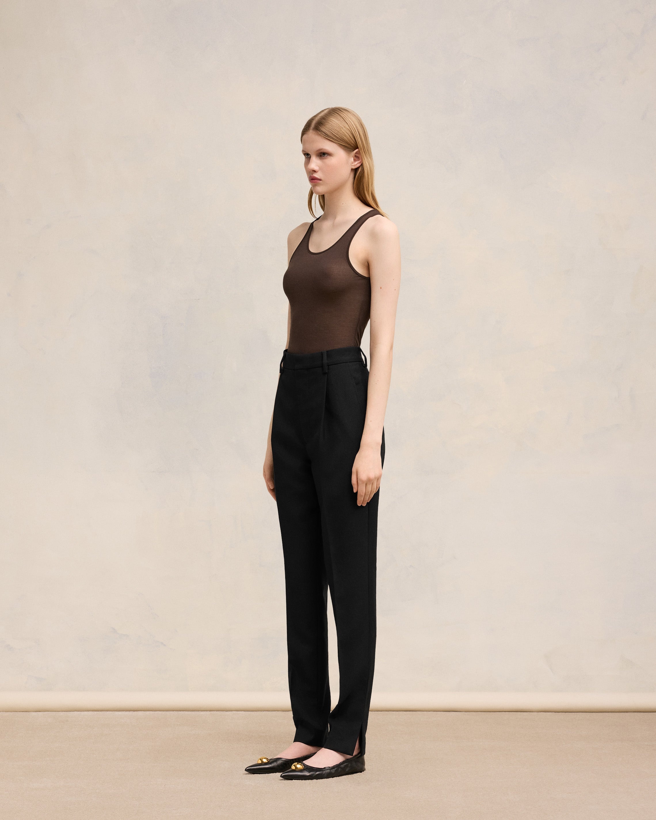 HIGH WAISTED CIGARETTE TROUSERS - 6
