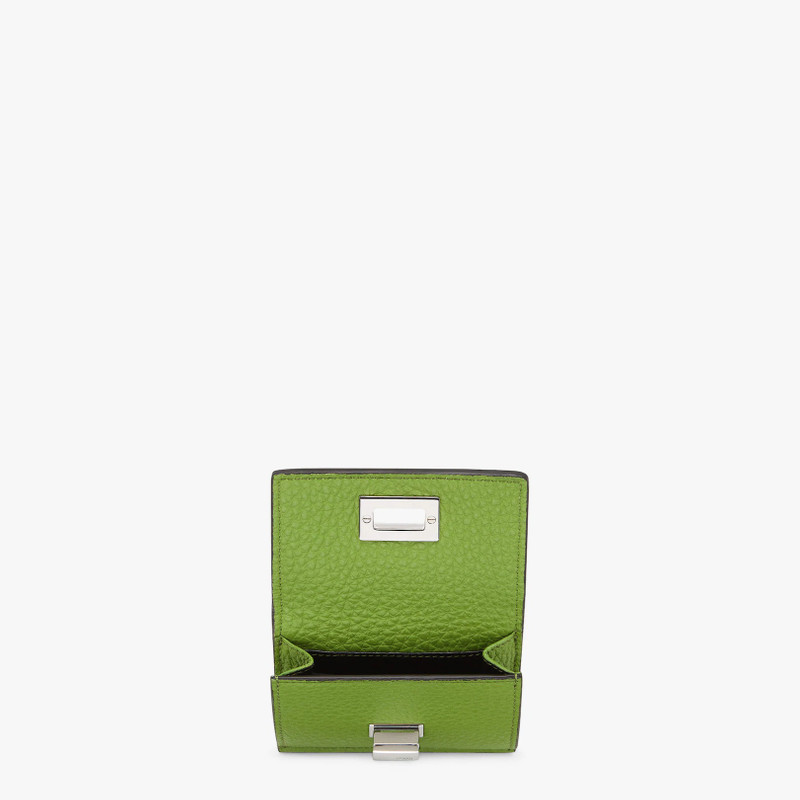 FENDI Compact, tri-fold Peekaboo Selleria wallet with large internal banknote compartment and three concea outlook