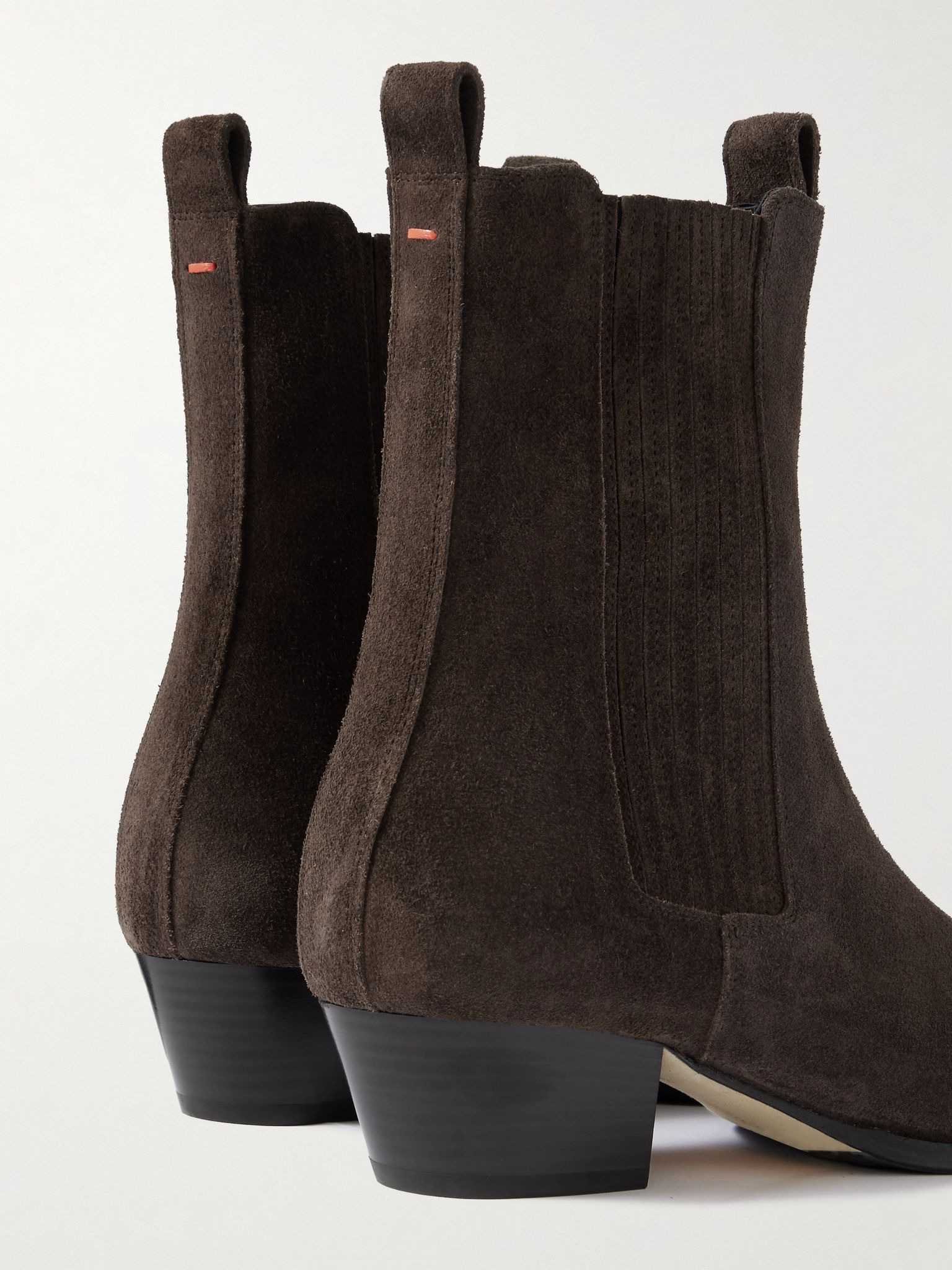 Agata suede ankle boots Dark brown - 4