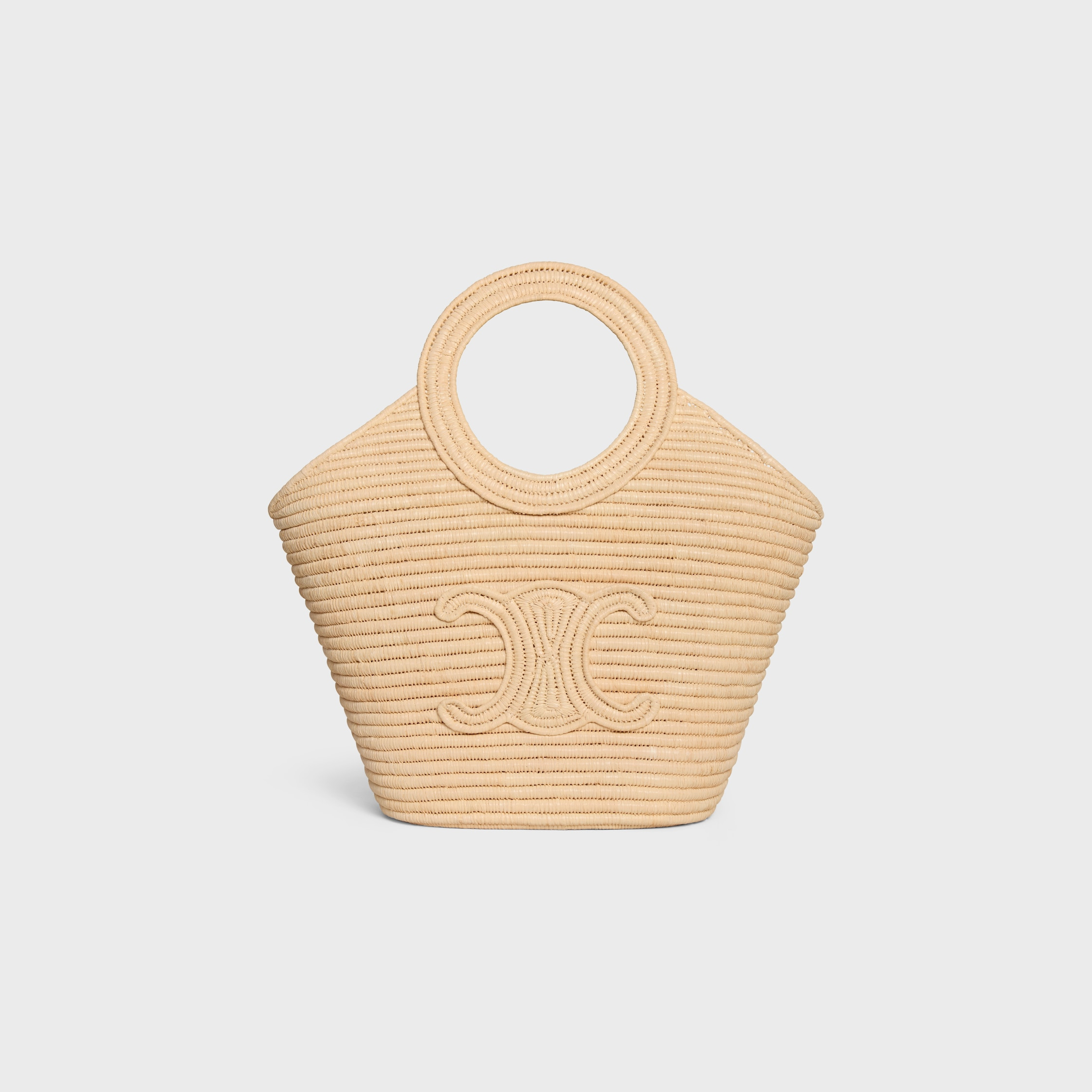 BRAIDED PANIER IN RAFFIA - 1