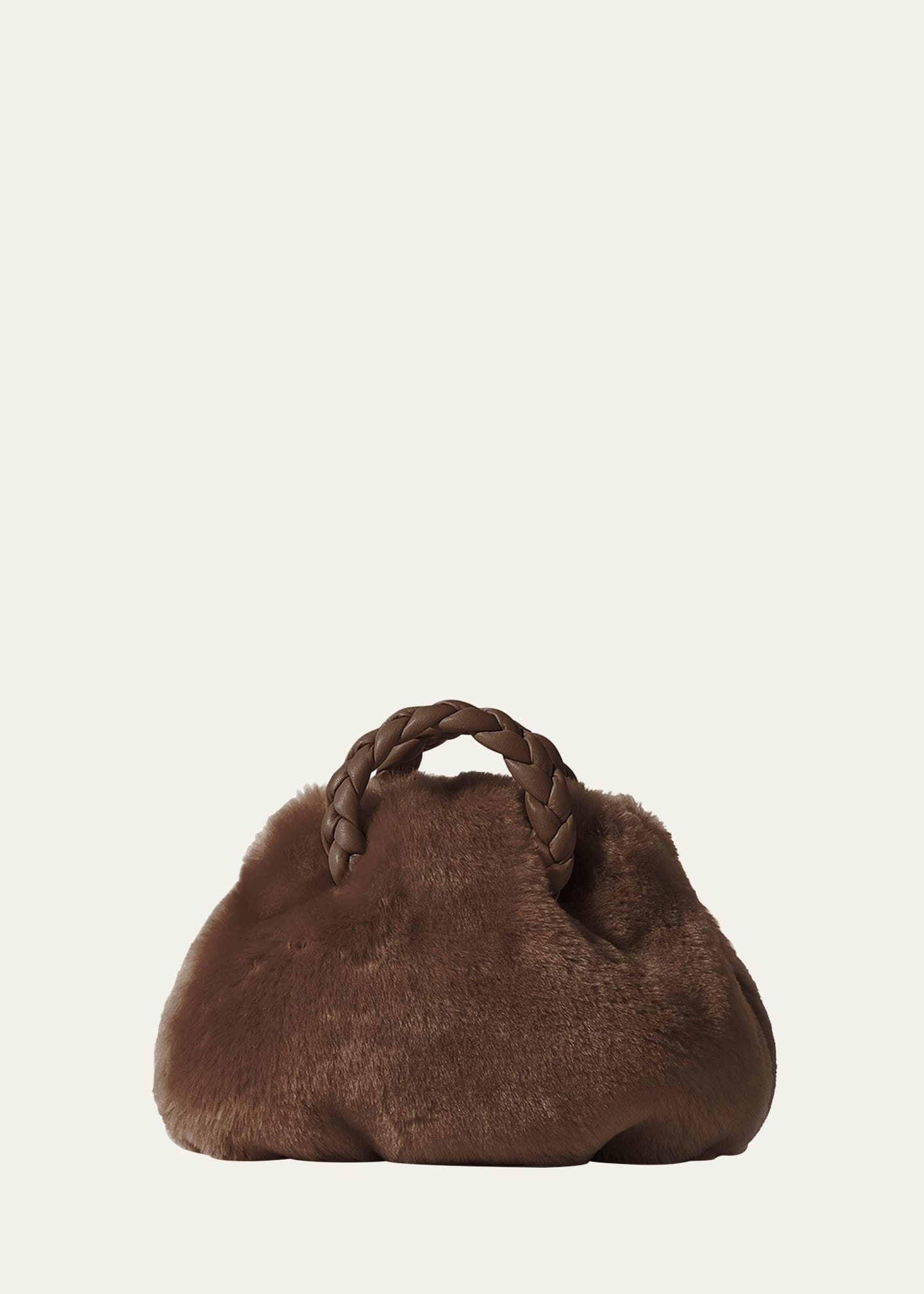 Bombon Shearling Top-Handle Bag - 1