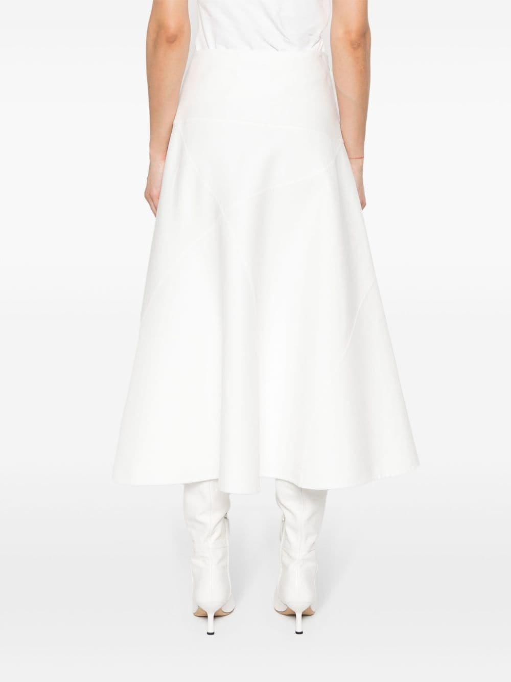 asymmetric midi skirt - 4