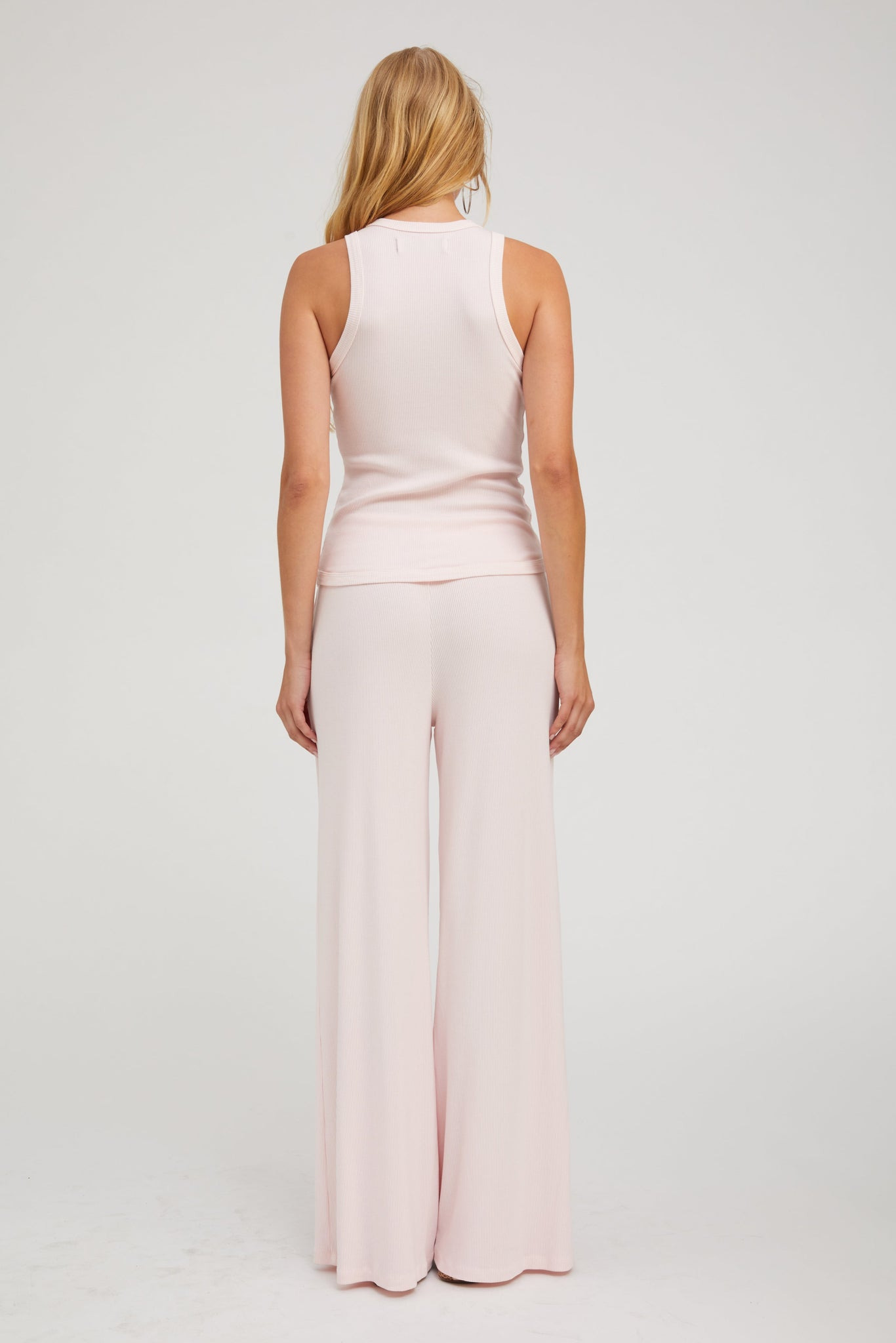 BALLET RIB WIDE LEG PANTS - 4