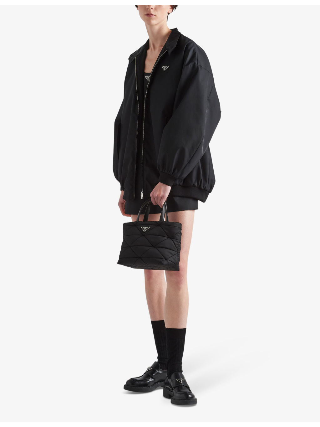 Padded Re-Nylon tote bag - 2