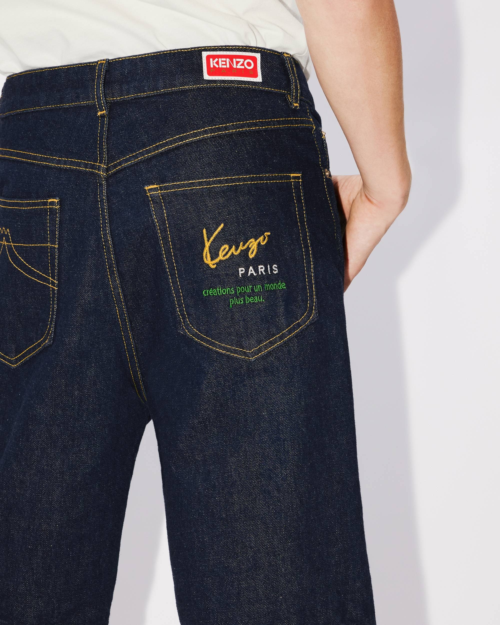 'KENZO Creations' slim-fit Bara jeans - 7