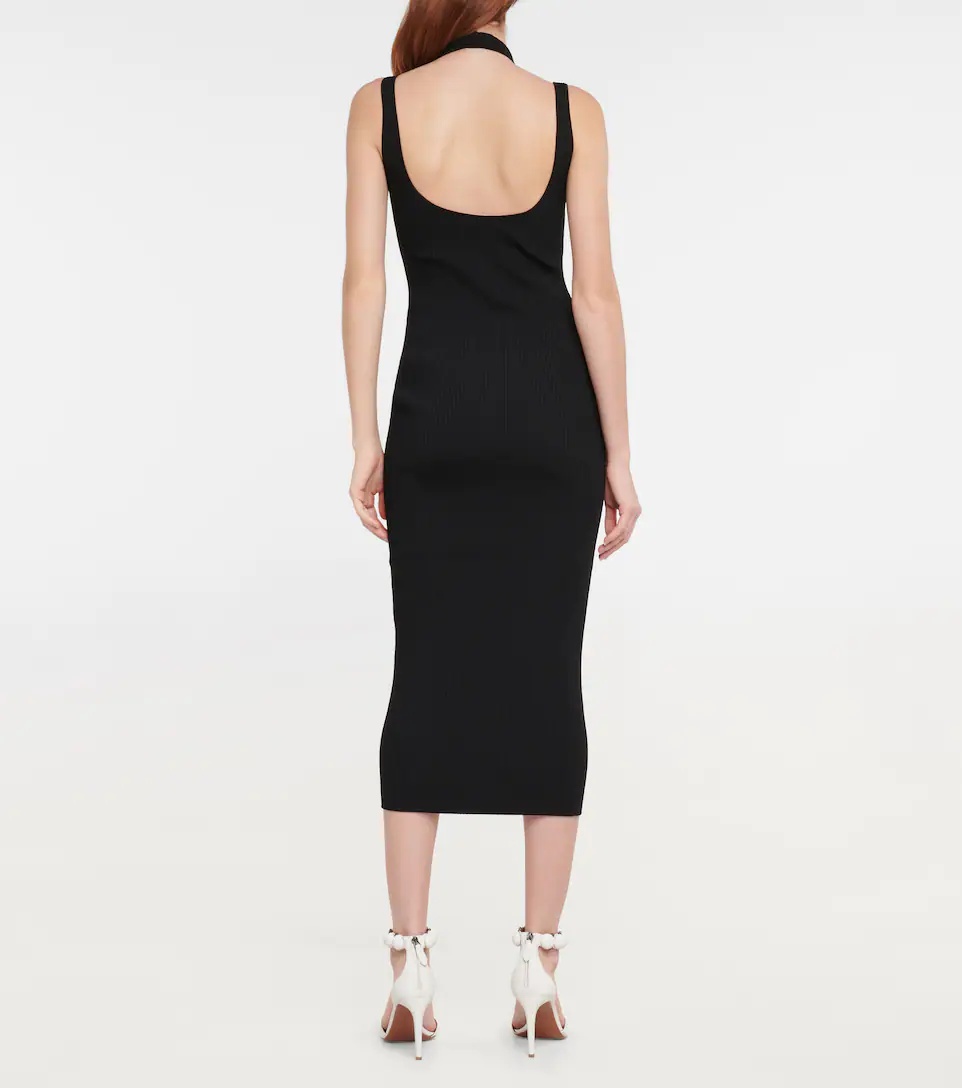 Black Tube Midi Dress - 5