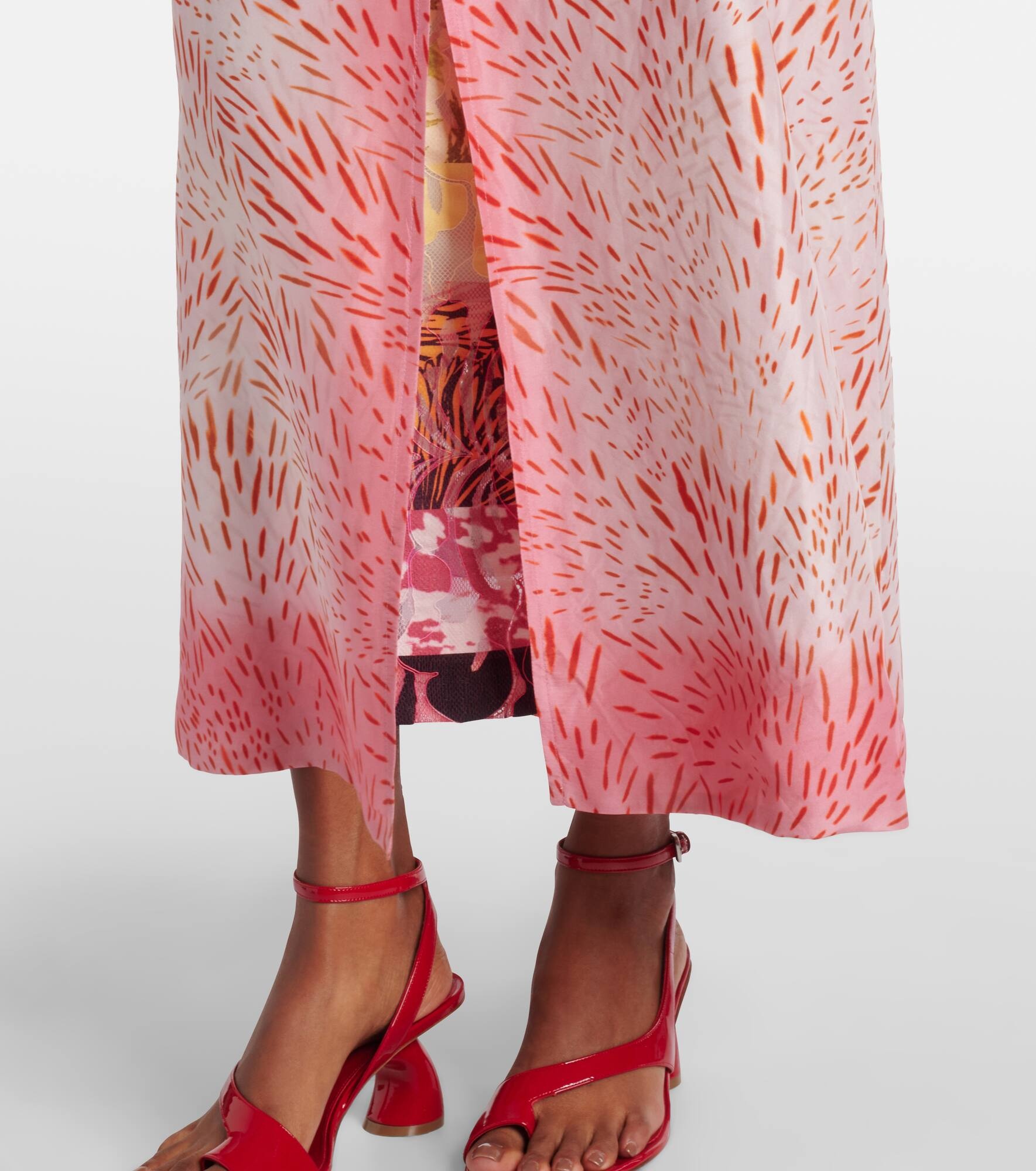 Printed silk coat - 6
