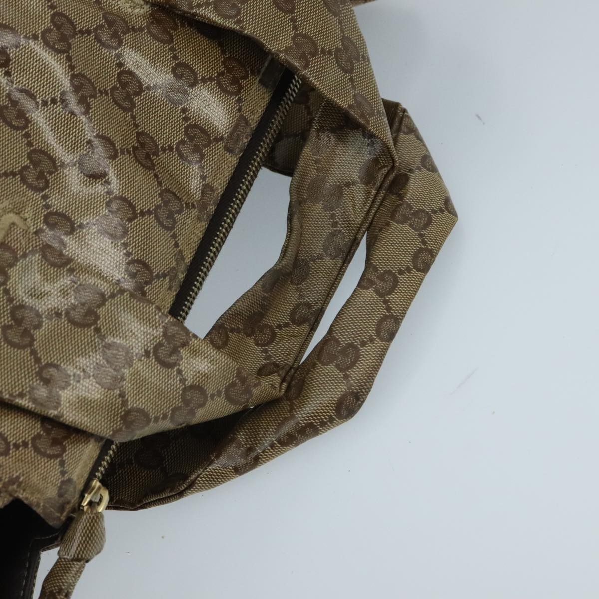 GUCCI GG Crystal Hand Bag Beige Gold - 7