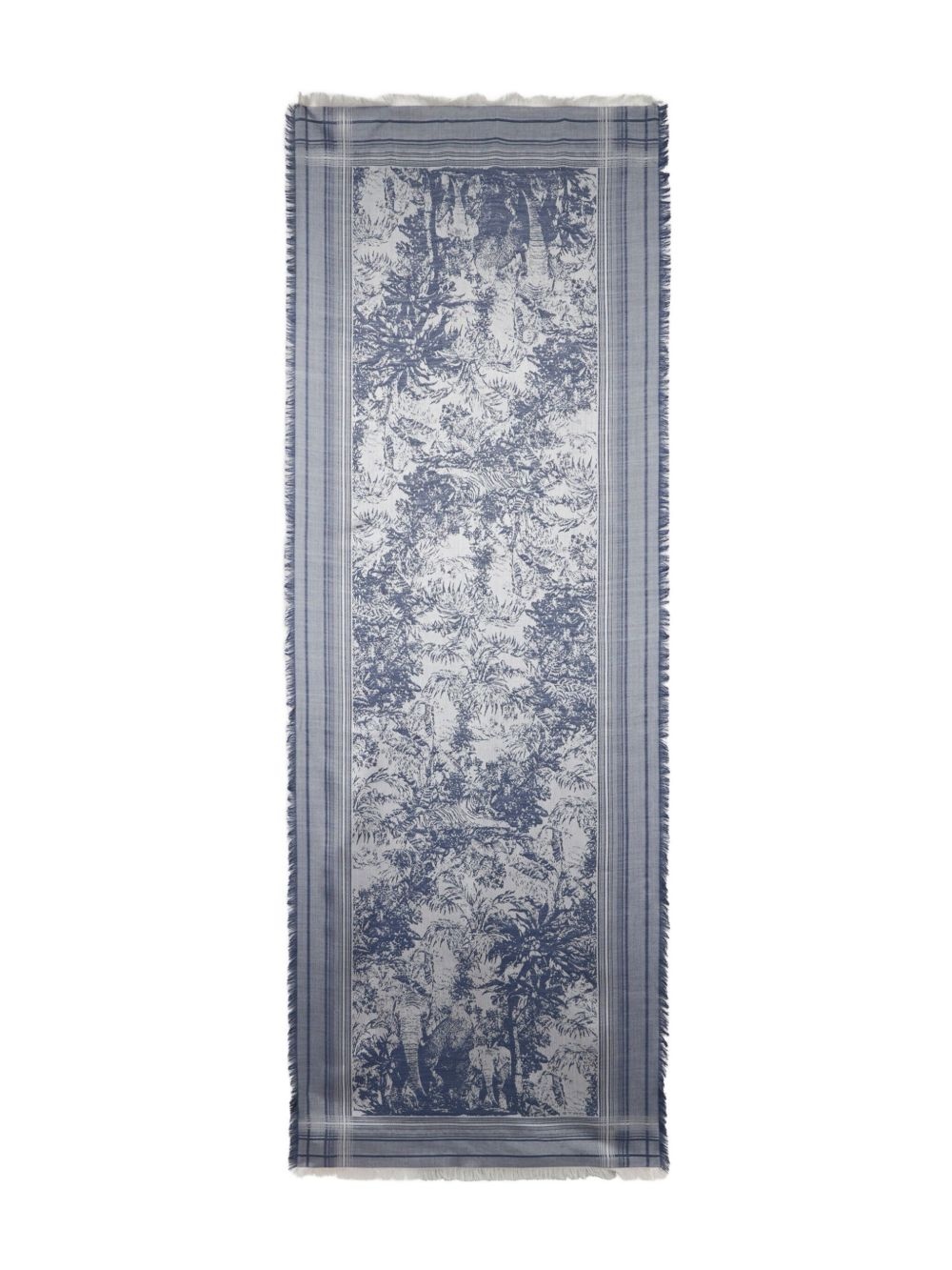 abstract-print scarf - 1