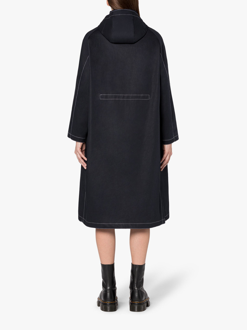 ALOE NAVY RAINTEC COTTON HOODED COAT 4