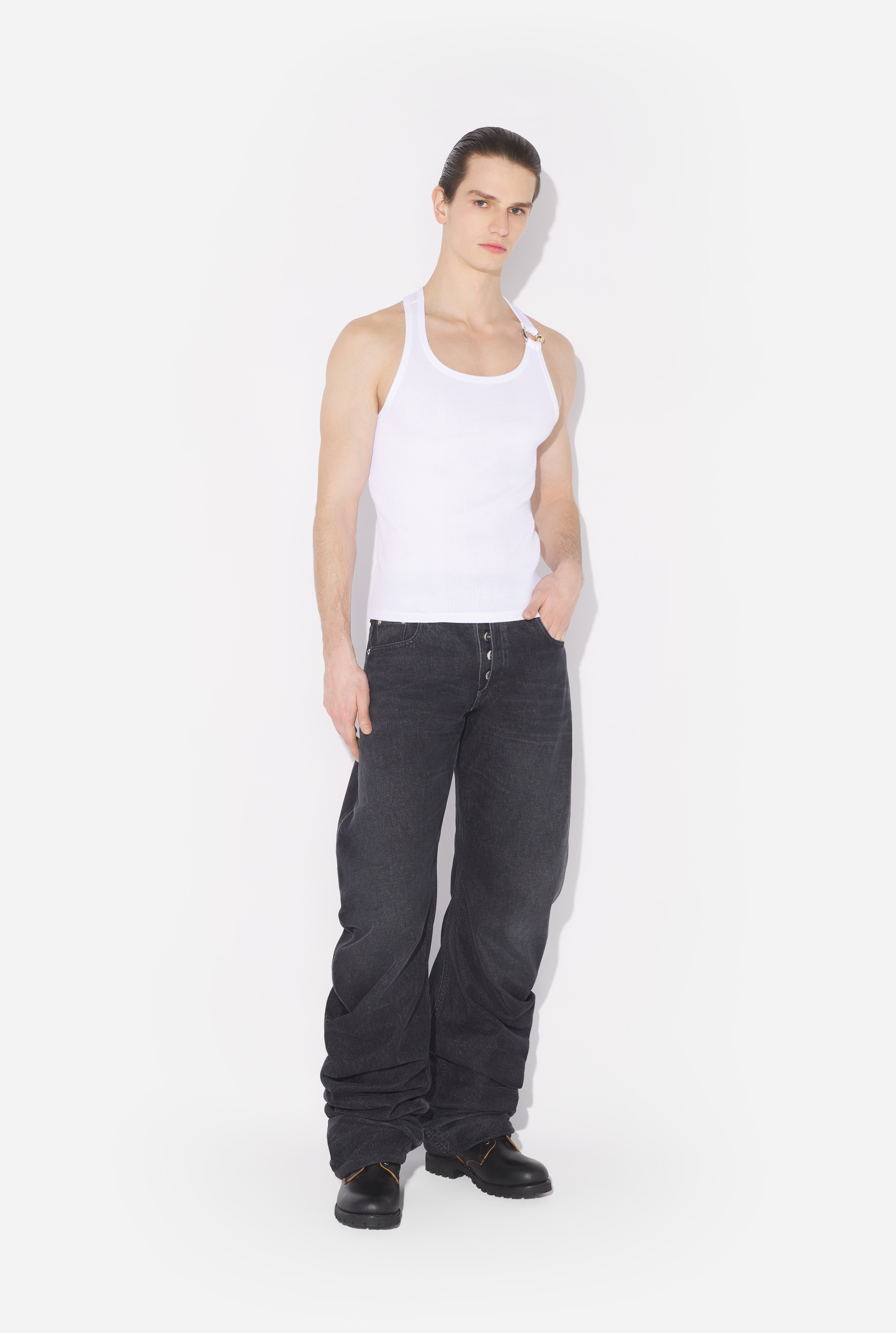 THE WHITE PIERCING TANK TOP - 5