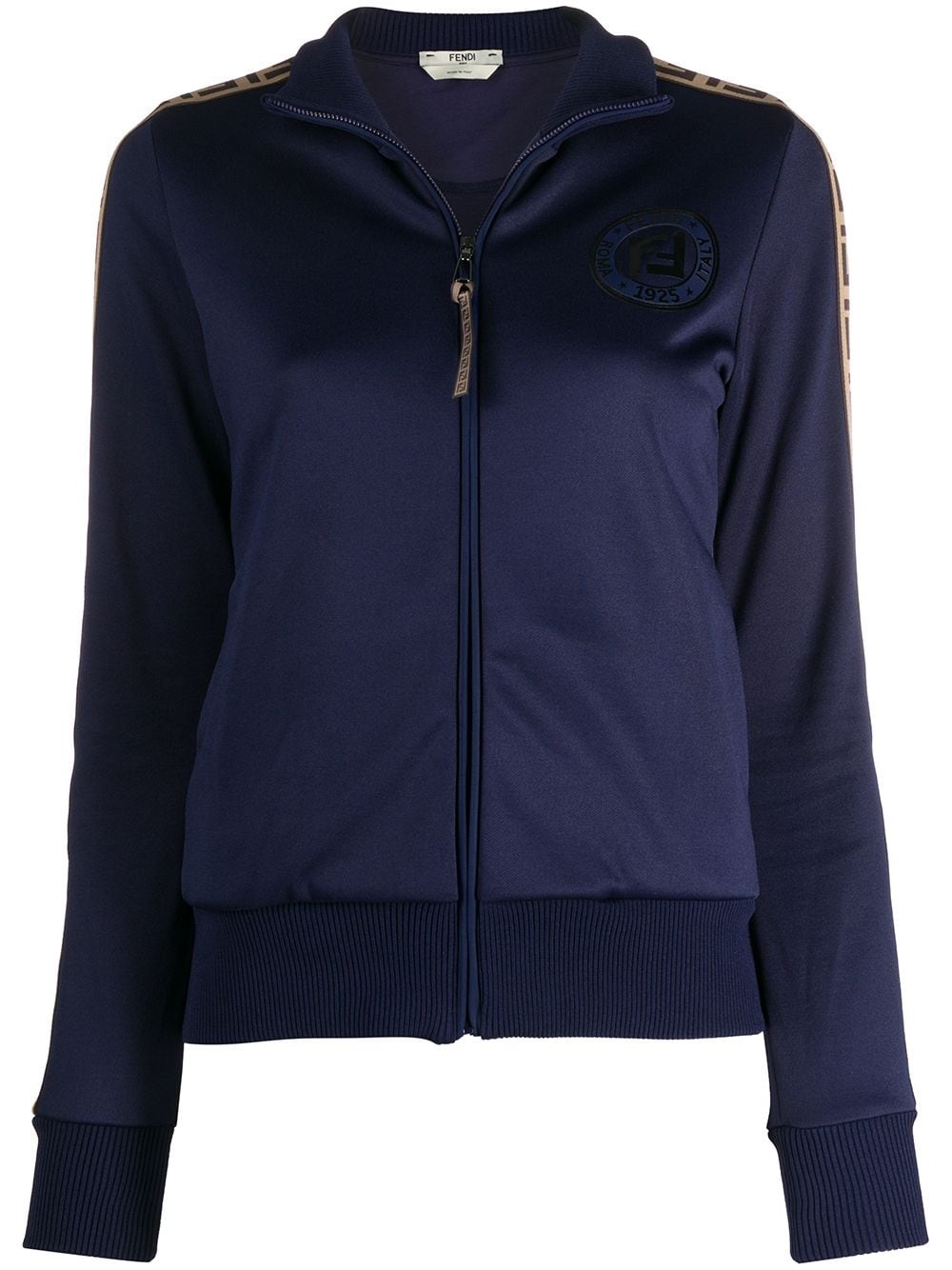 FF logo trim track jacket - 1