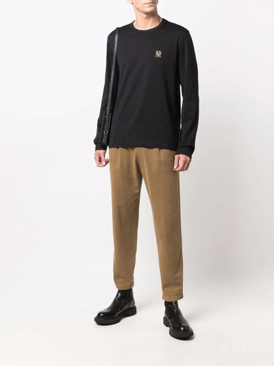 Belstaff long-sleeve logo-patch T-shirt outlook